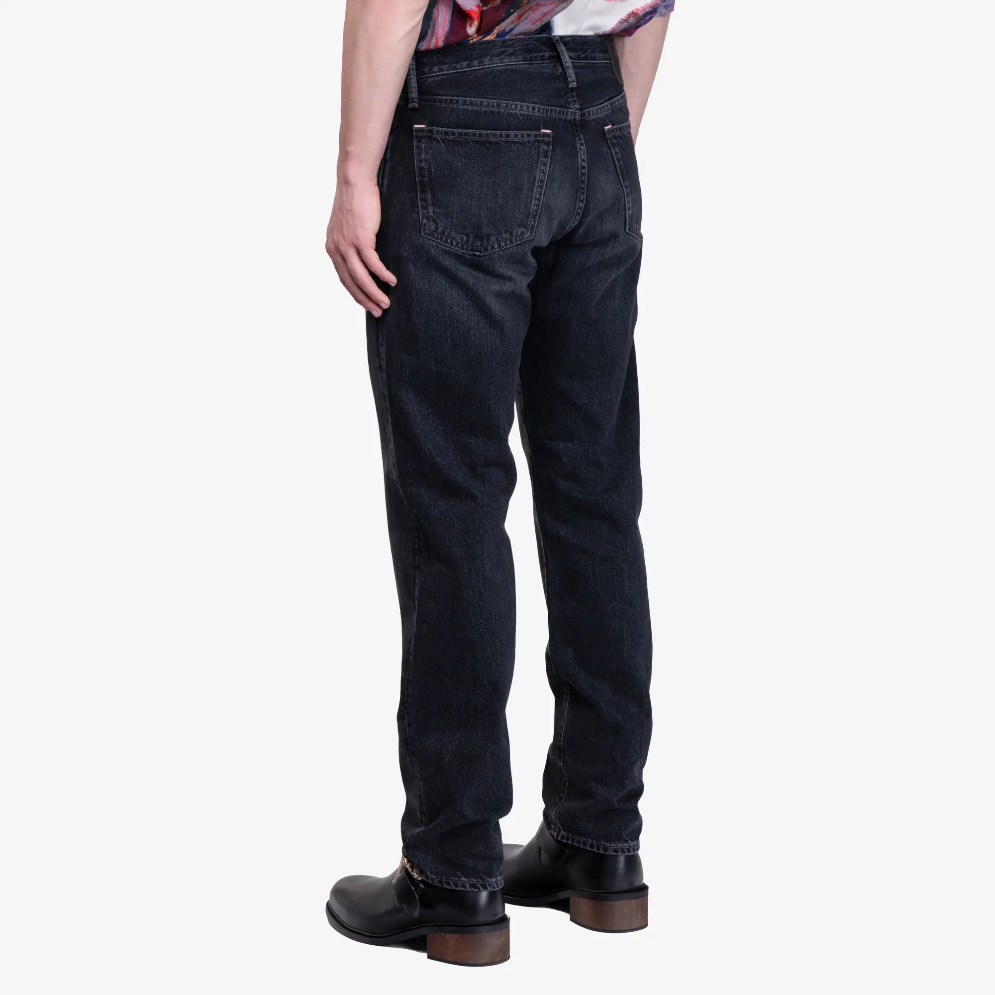 1996M Vintage Black Regular Fit Jeans - Image 4