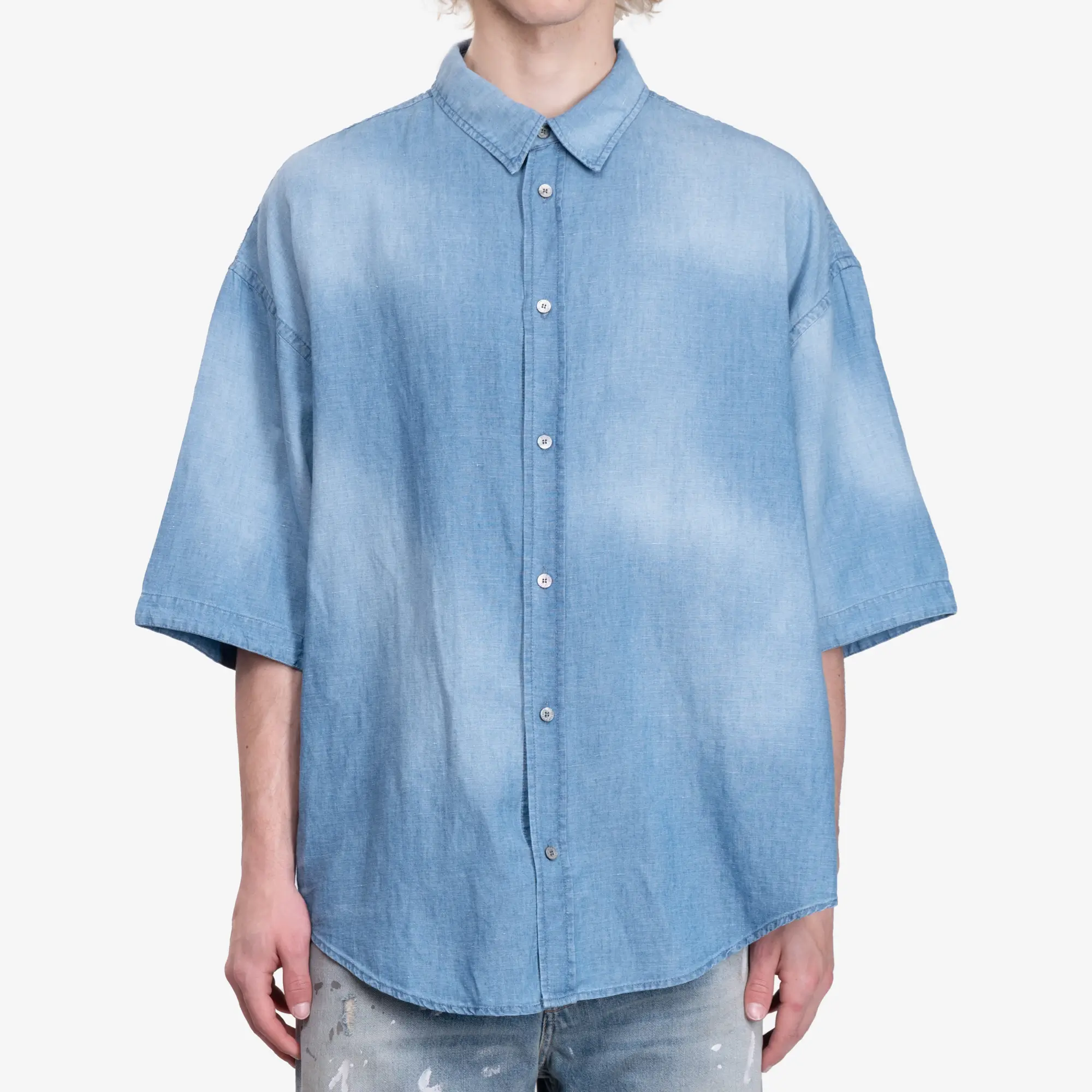 Logo Stamp Button Up Shirt