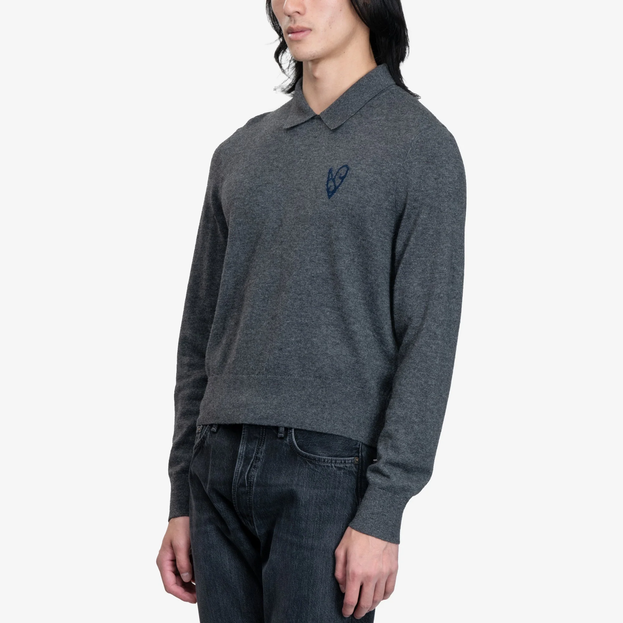Yak Wool Polo Sweater - Image 3