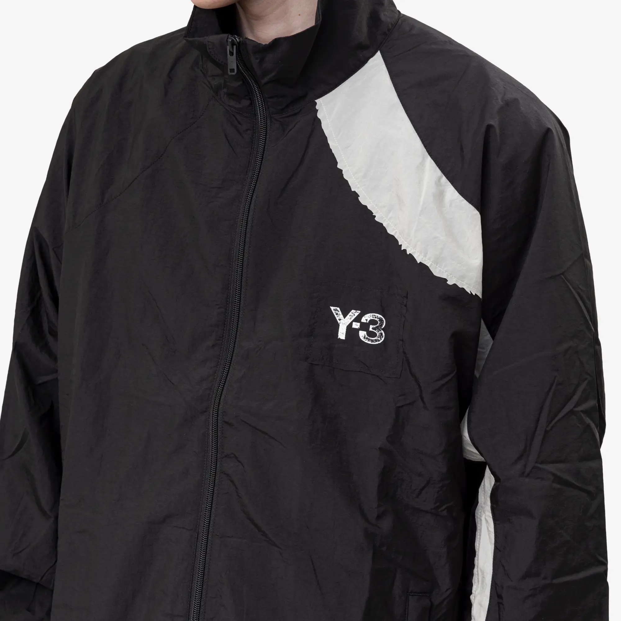Raw Edge 3 Stripes Nylon Shell Jacket - Image 5