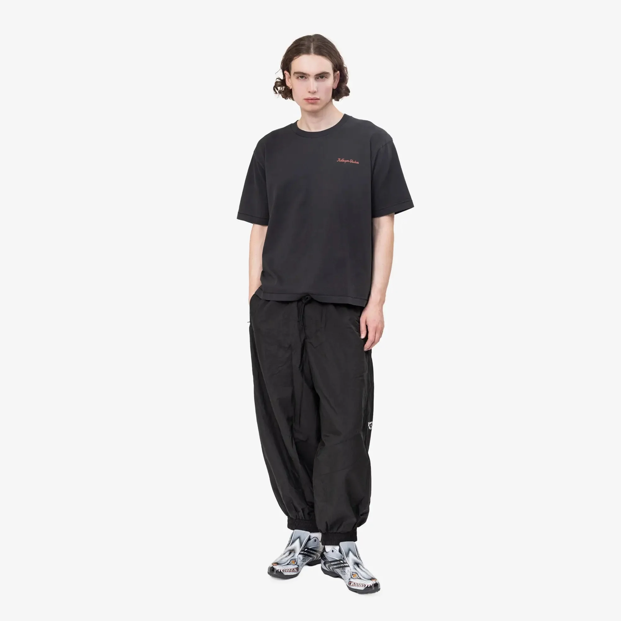 Raw Edge 3 Stripes Nylon Shell Pants - Image 2