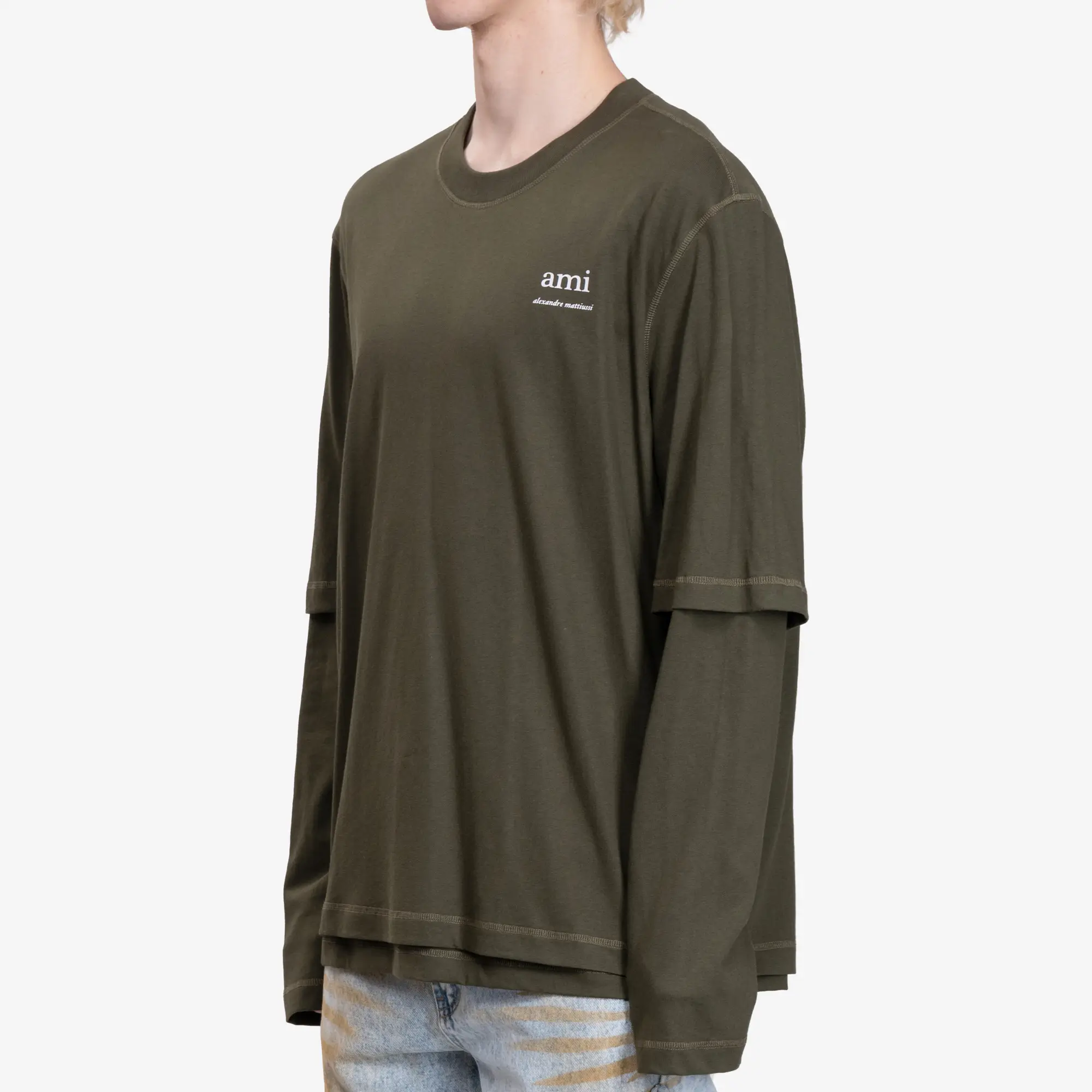 Ami Alexandre Mattiussi LS T-Shirt - Image 3