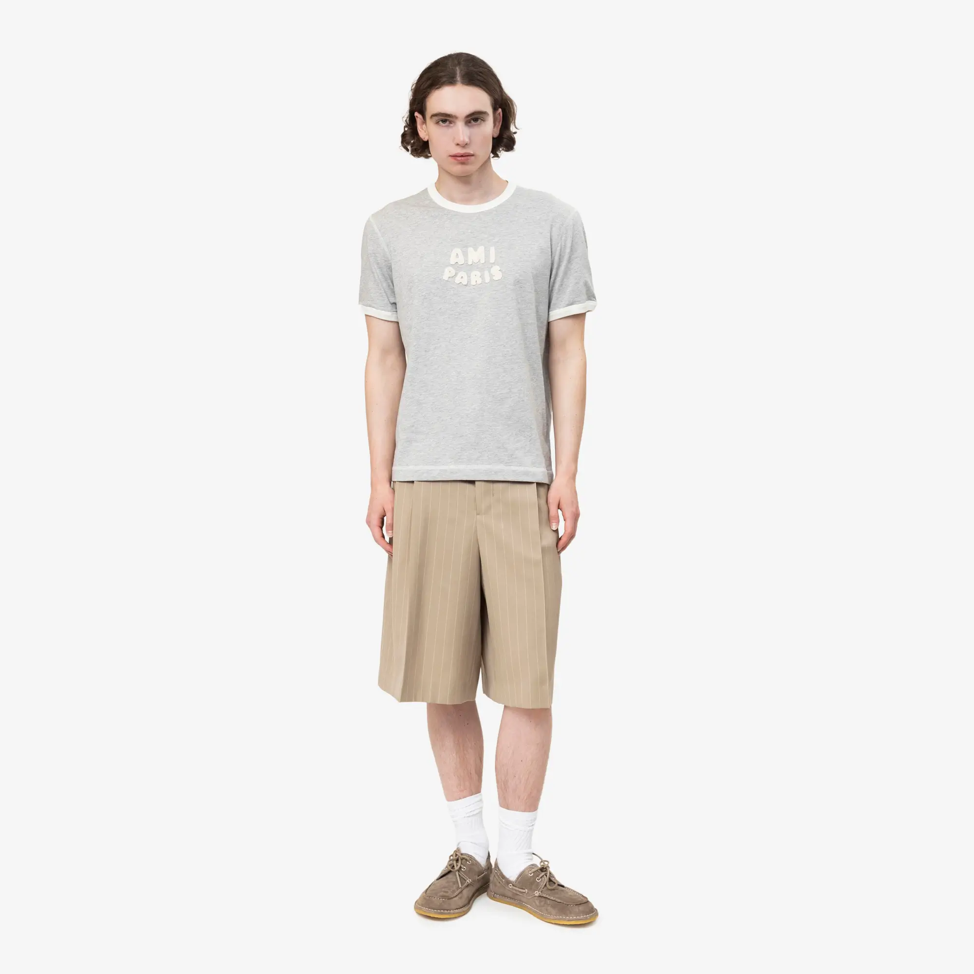 Ami Paris Knitted Patch T-Shirt - Image 2