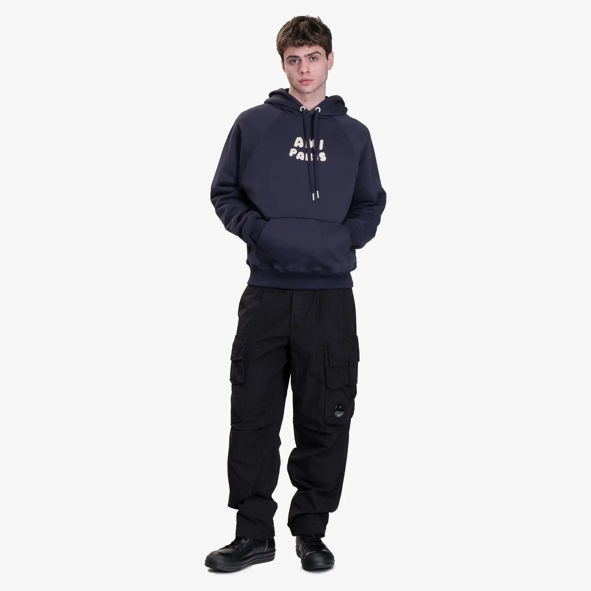 Ami Paris Patch Hoody - Image 2