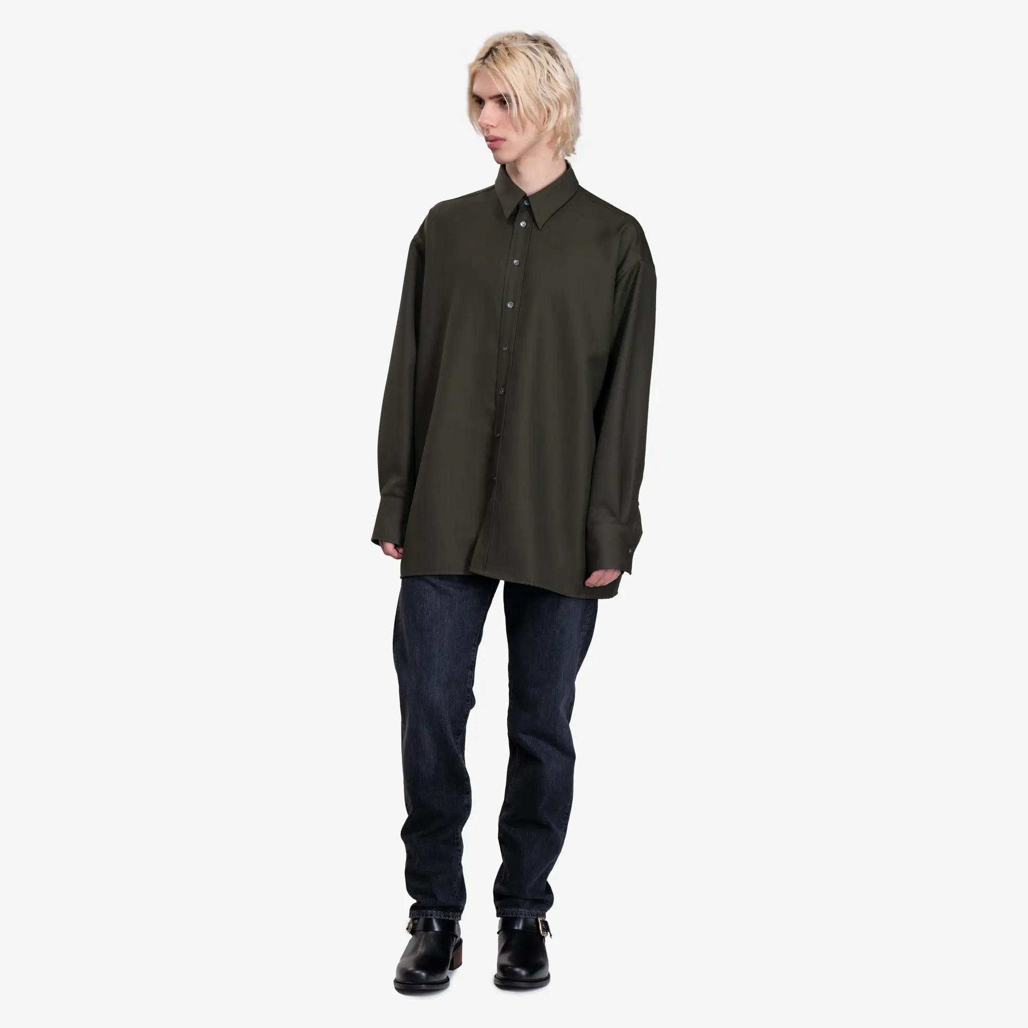 Back Slit Oversize Shirt - Image 2