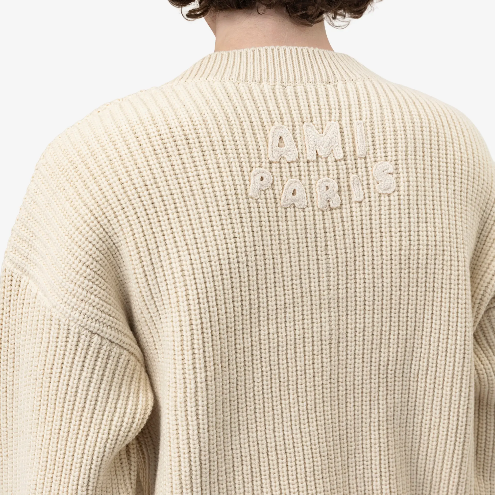 Knitted ADC Ami de Coeur Patch V-Neck Sweater - Image 6