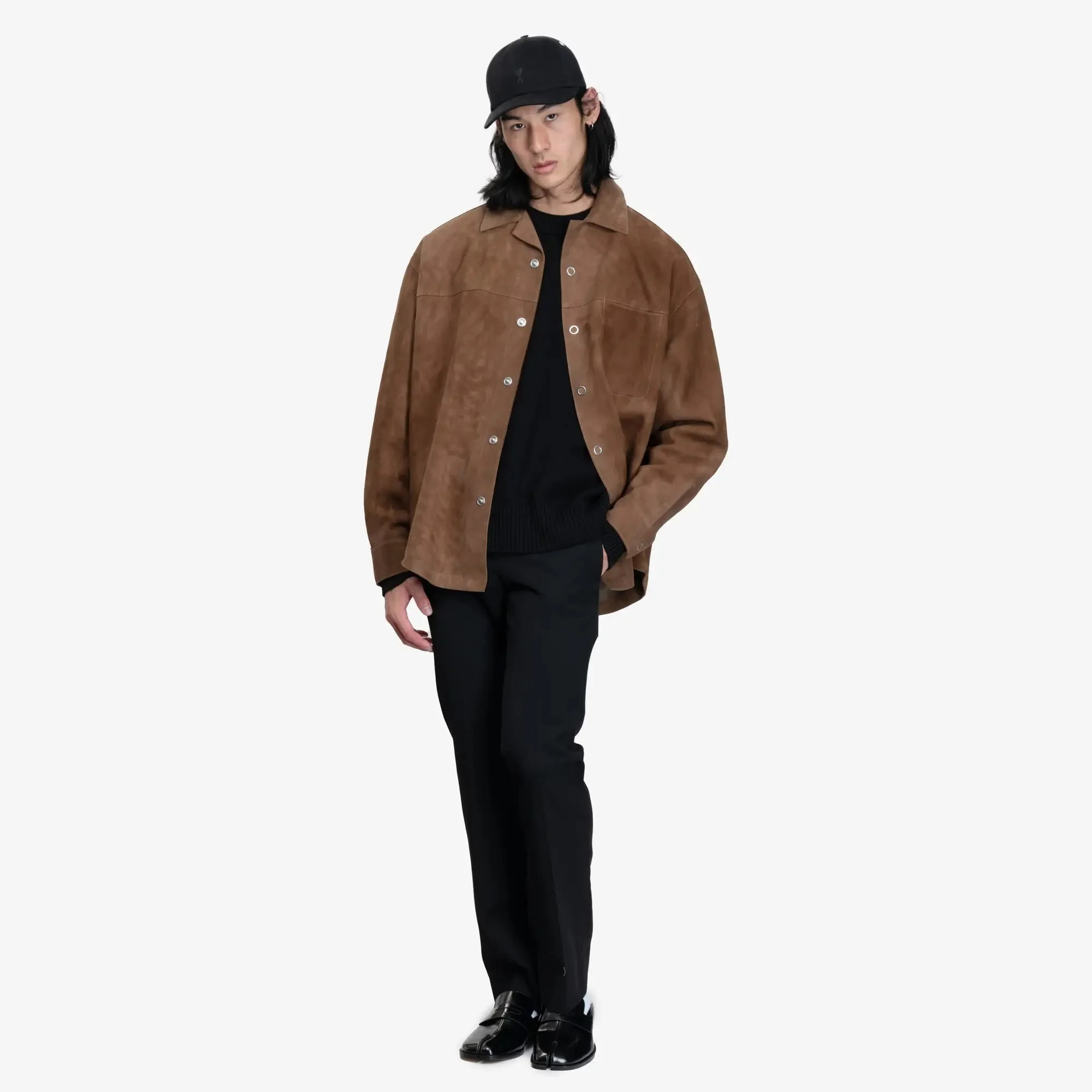 Suede Leather Overshirt - Image 2