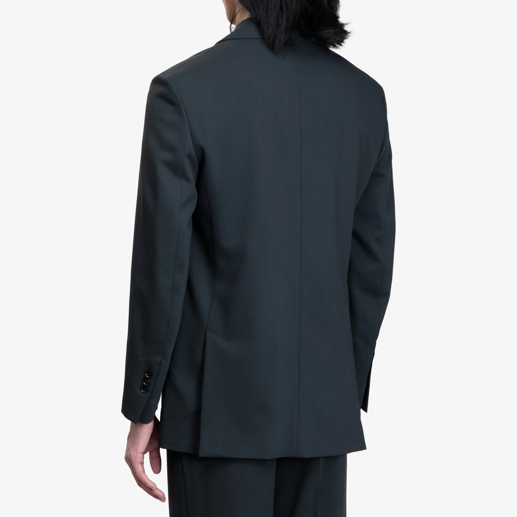 Loose Single Breasted Wool Jacket - Image 4