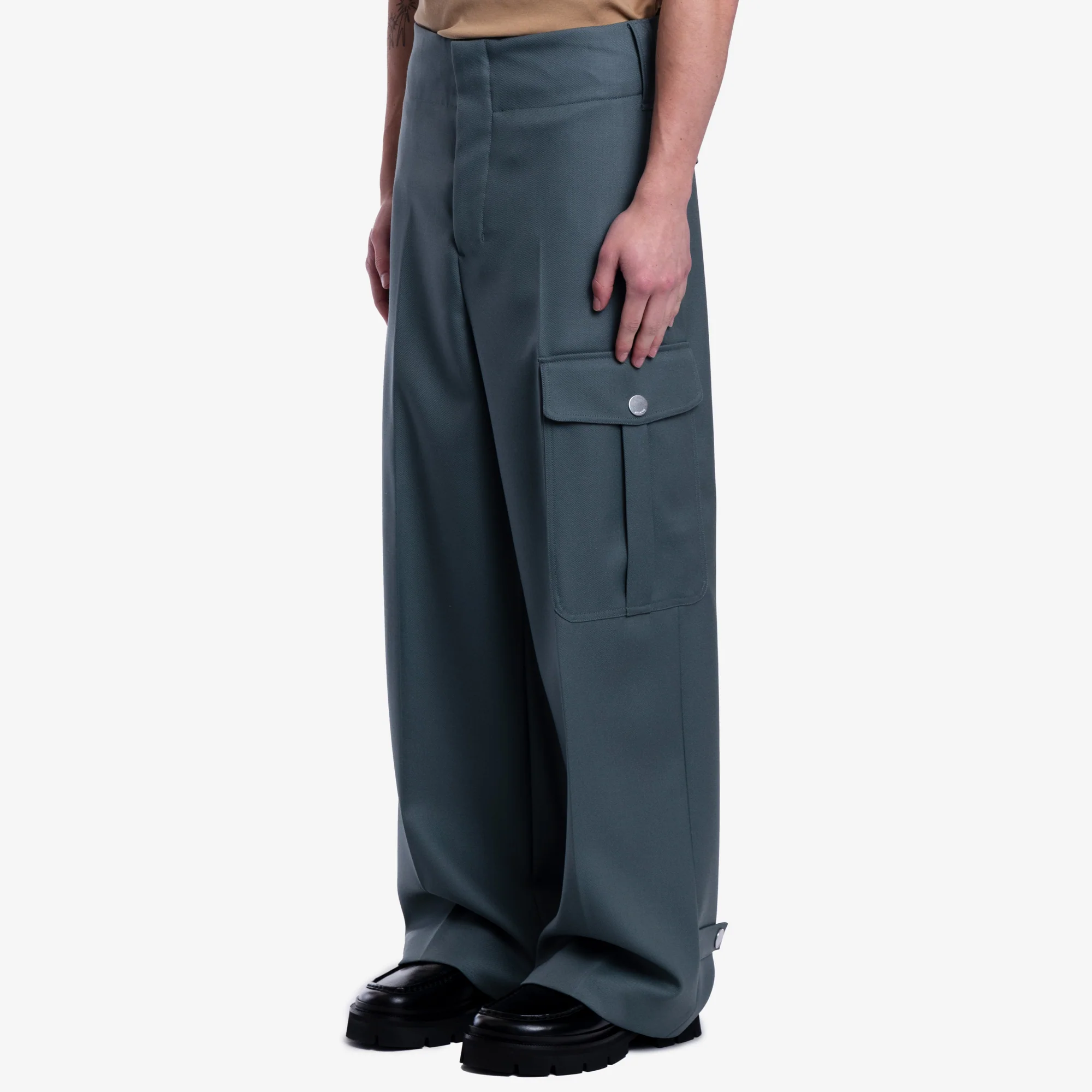 Straight Fit Cargo Trousers - Image 3
