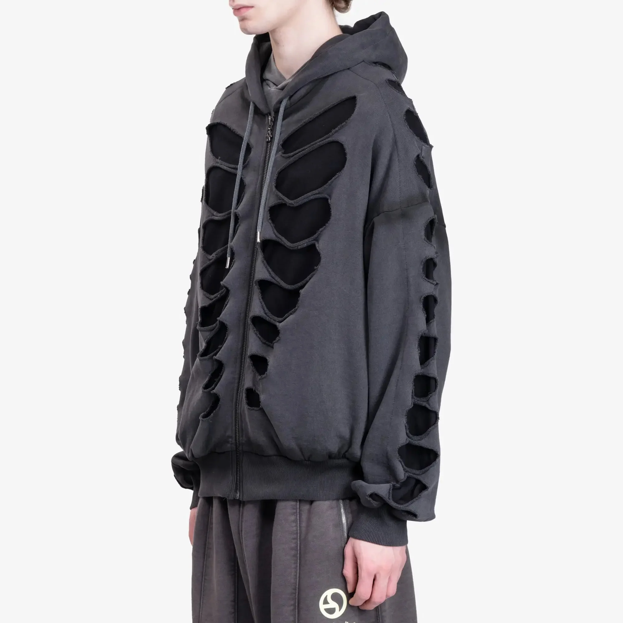 Shoulderless Cut Out Hoody - Image 3