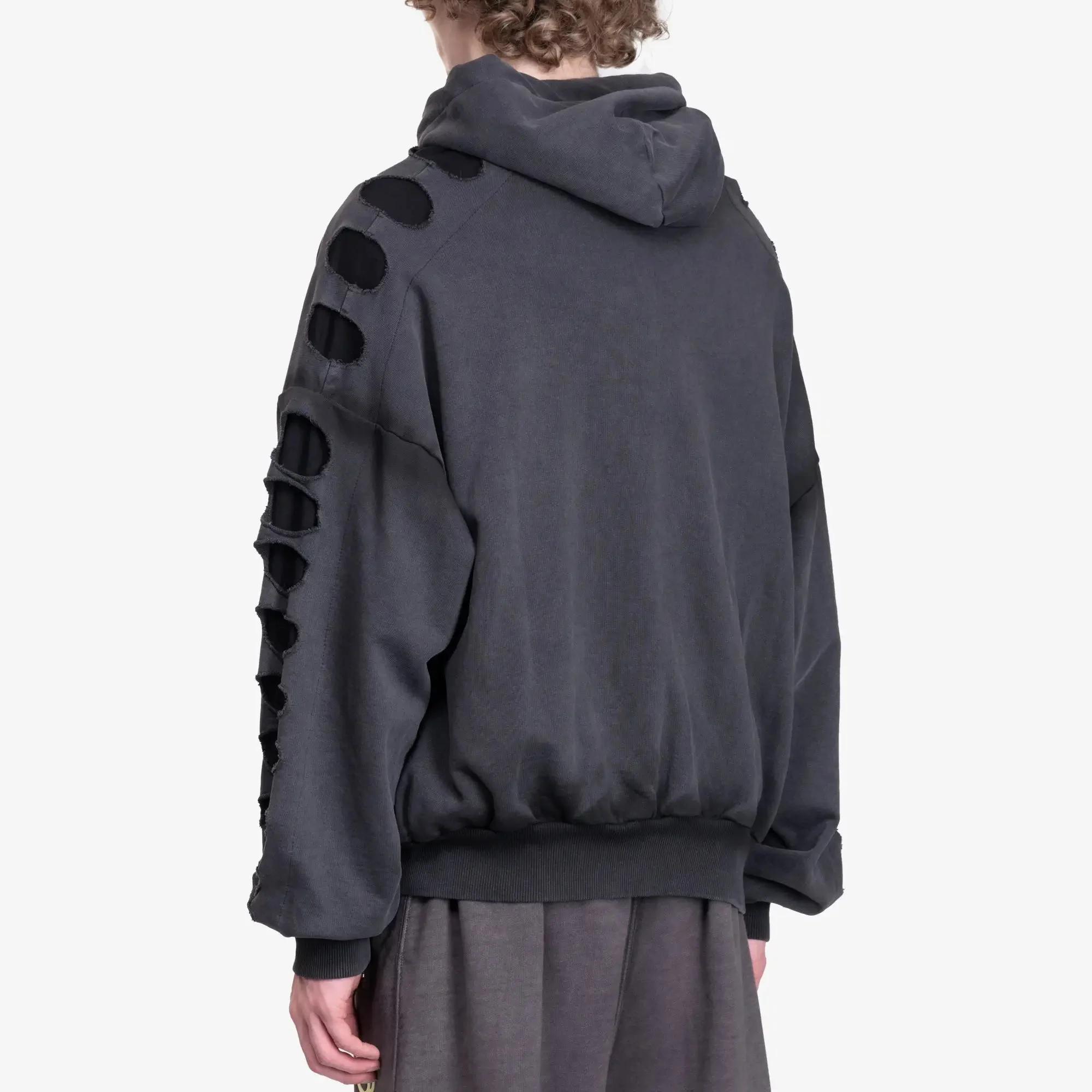 Shoulderless Cut Out Hoody - Image 4