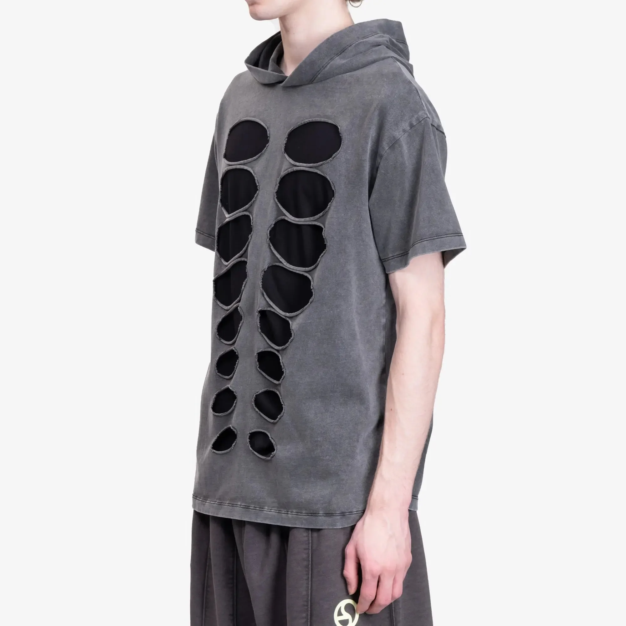 Theo Hooded Cut Out T-Shirt - Image 3