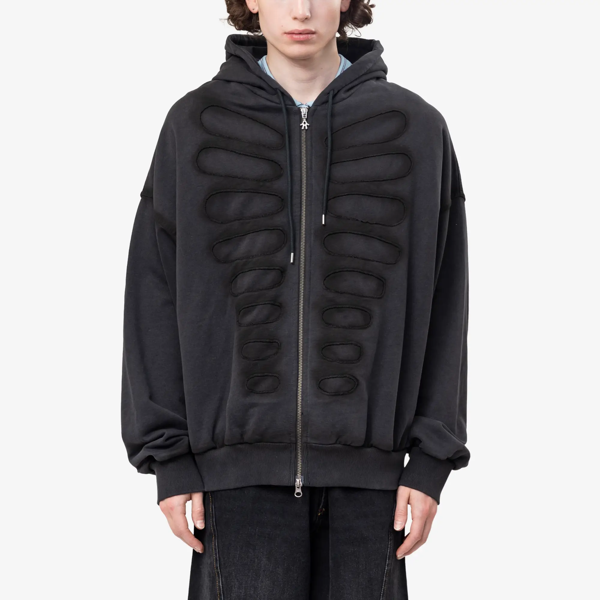 Tim Oversize Fake Cut Shoulderless Hoody