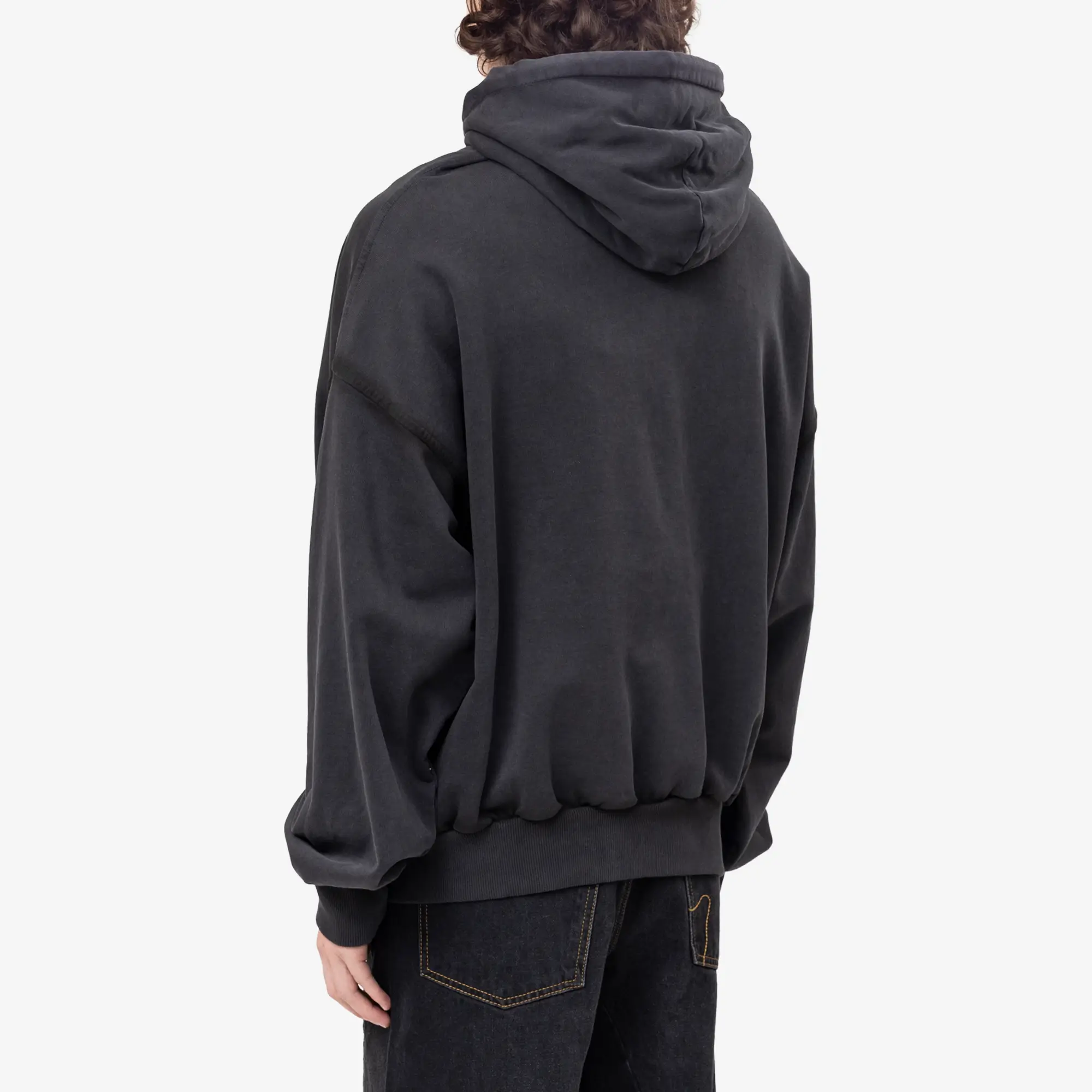 Tim Oversize Fake Cut Shoulderless Hoody - Image 4