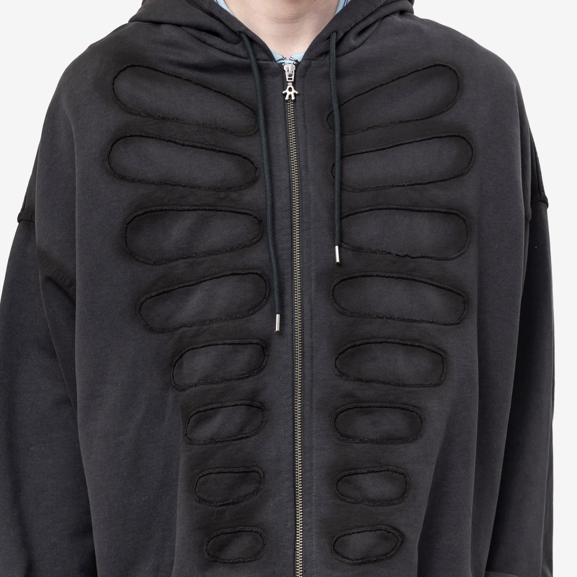 Tim Oversize Fake Cut Shoulderless Hoody - Image 5