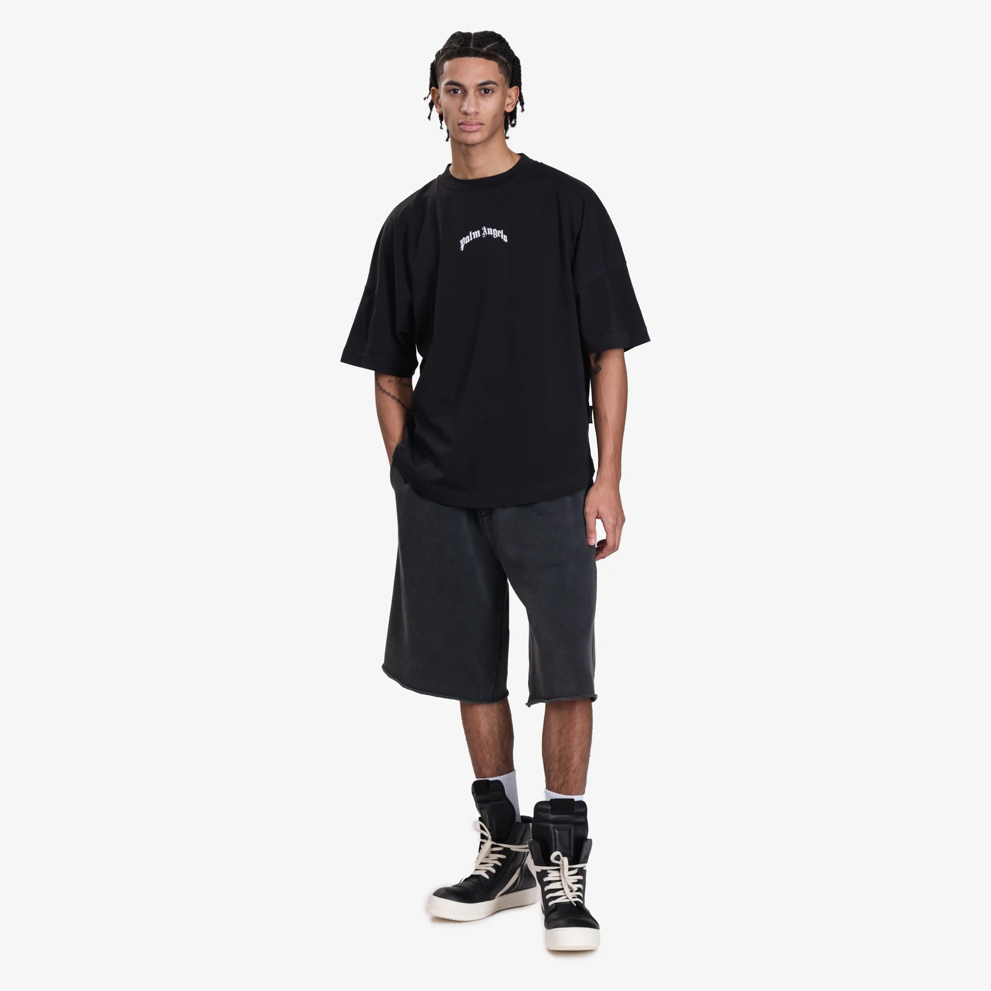 Back Curved Logo Over T-Shirt - Image 2