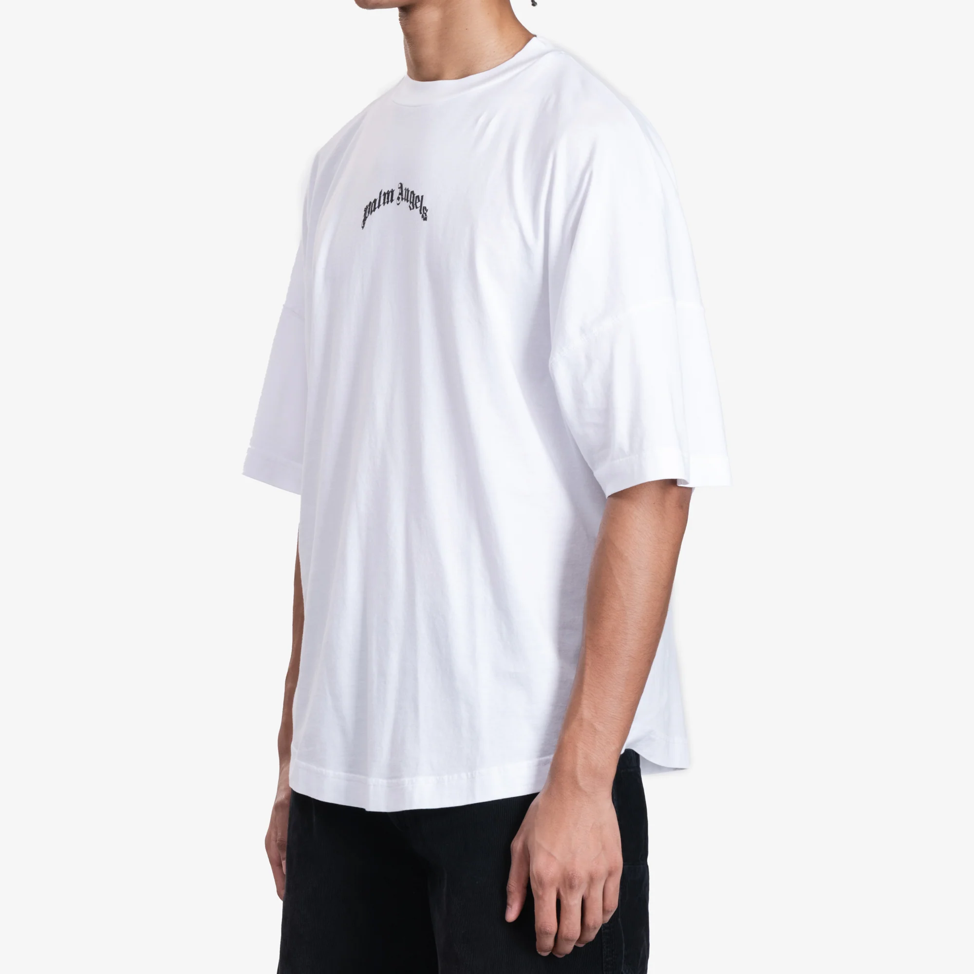Back Curved Logo Over T-Shirt - Image 3