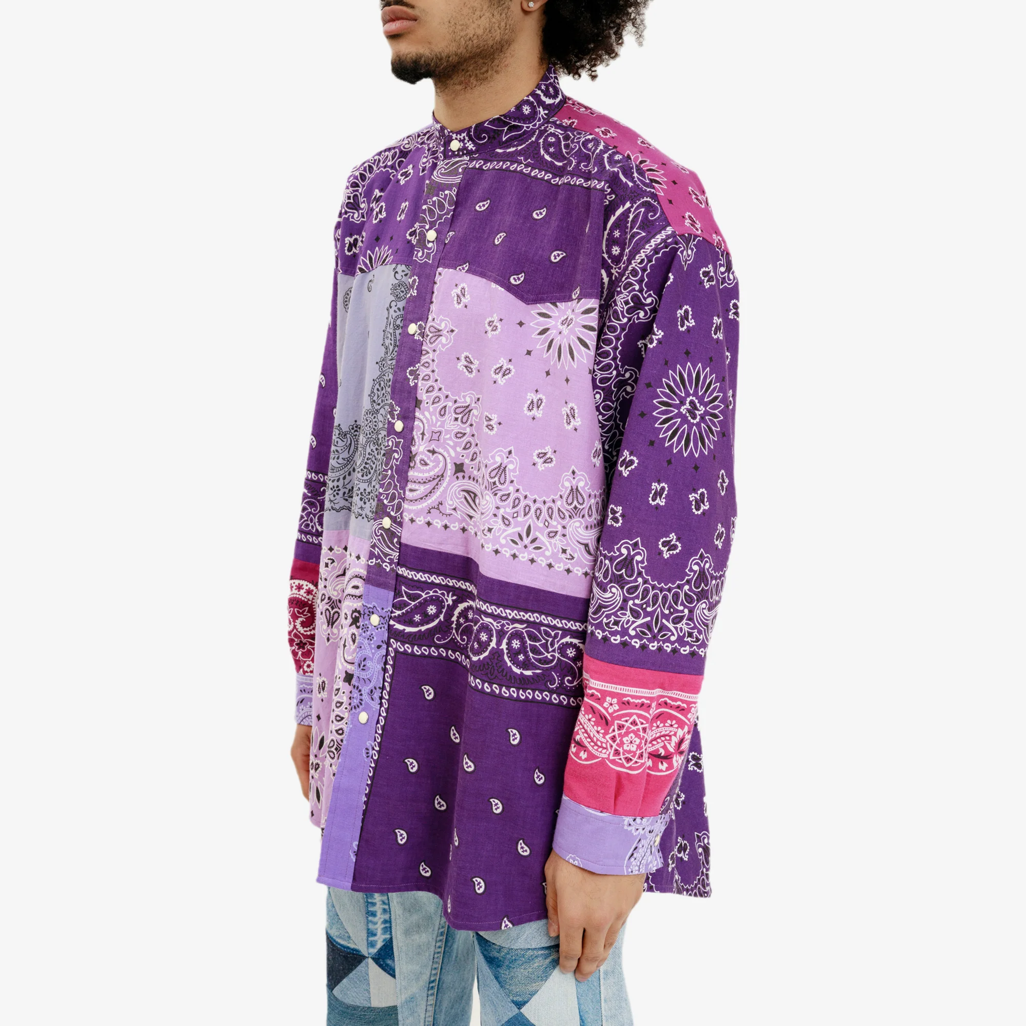 Bandana Patchwork LS Shirt - Image 3