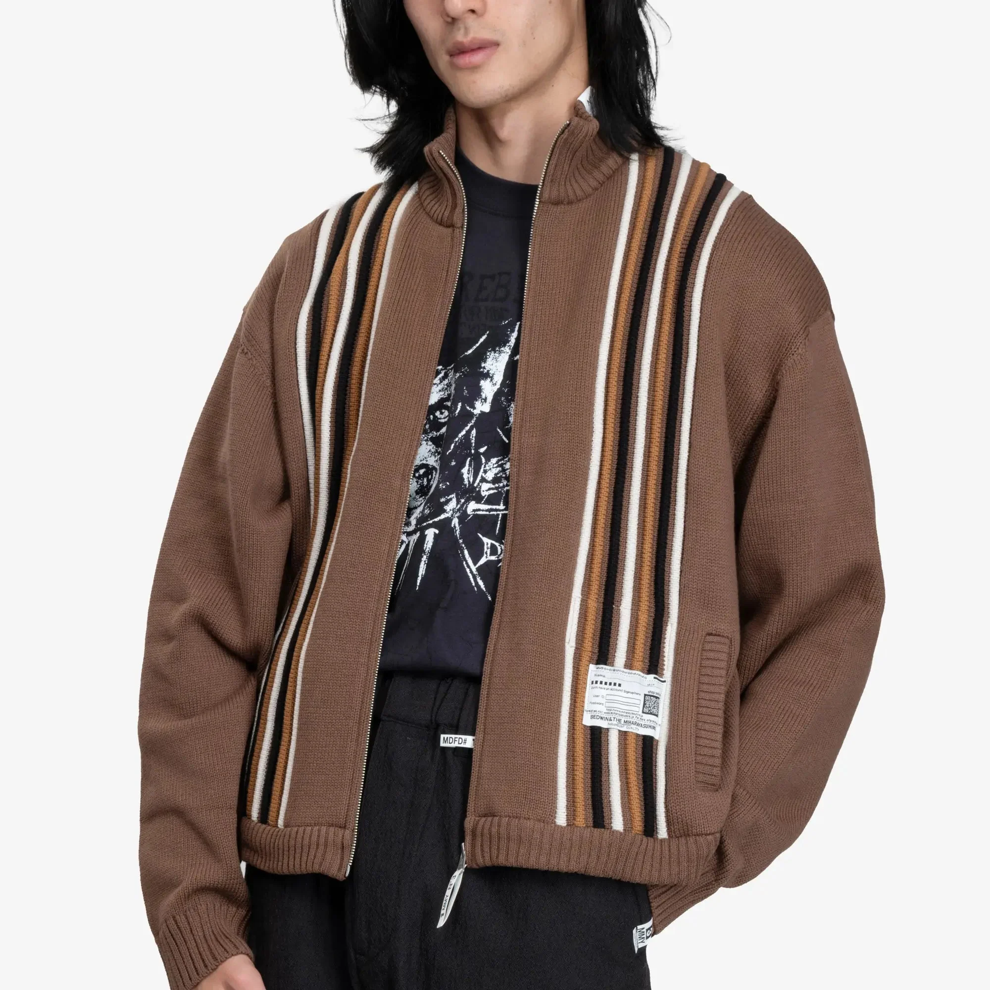 Bedwin Bulky Knit Zip Cardigan - Image 5