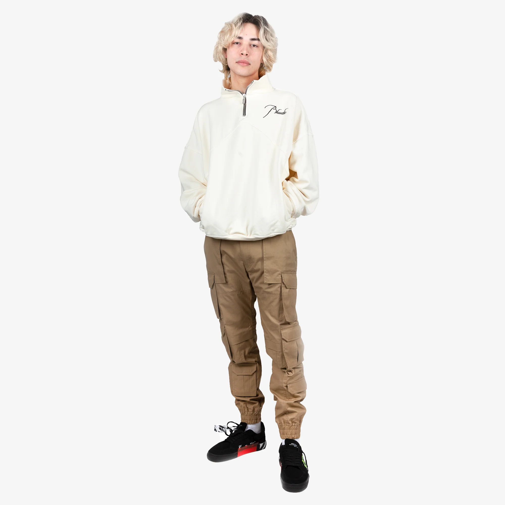 Beige Multicargo Pants - Image 2