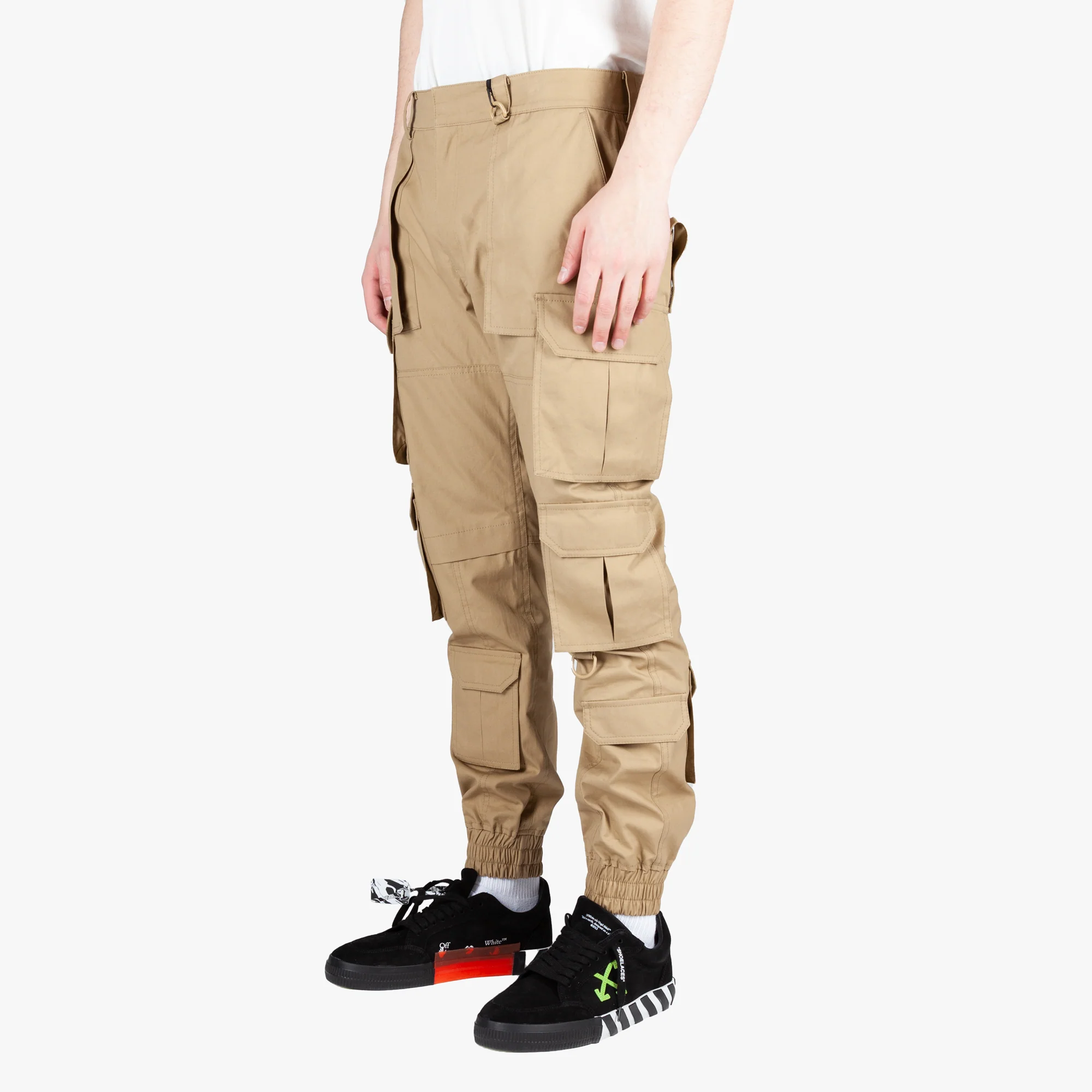 Beige Multicargo Pants - Image 3