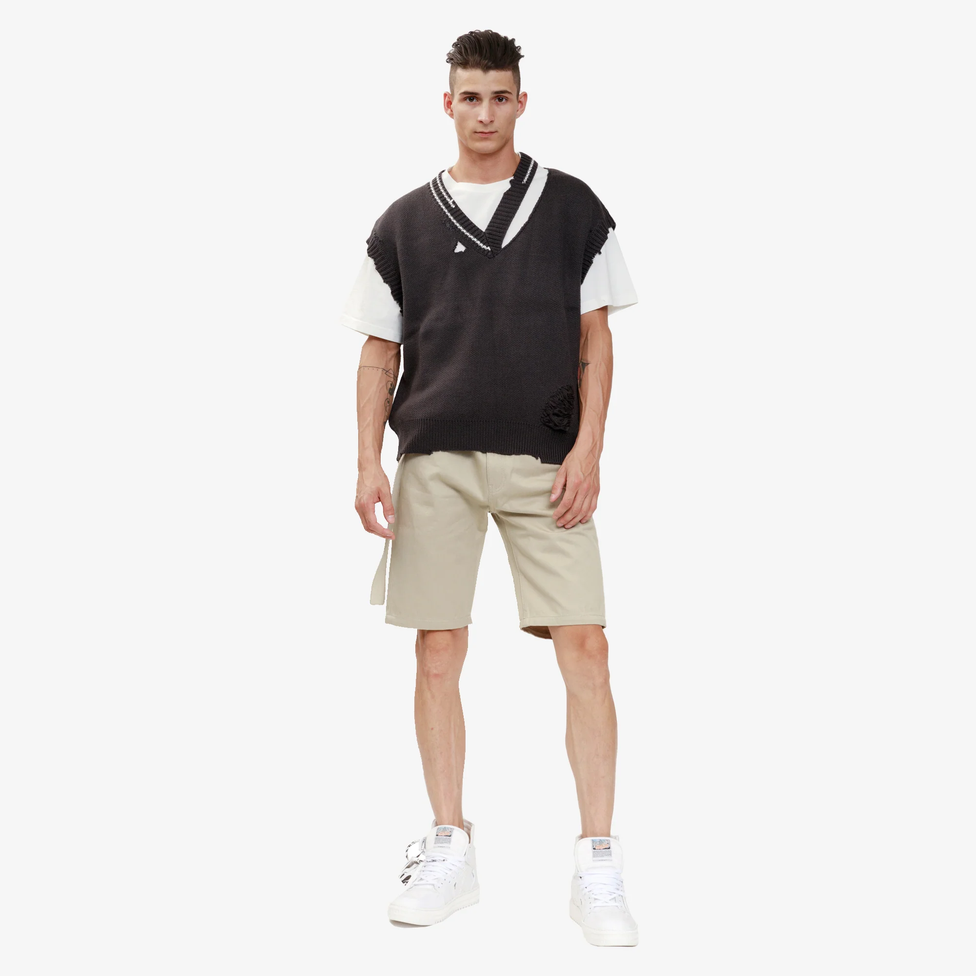Belt Slim Low Crotch Shorts - Image 2