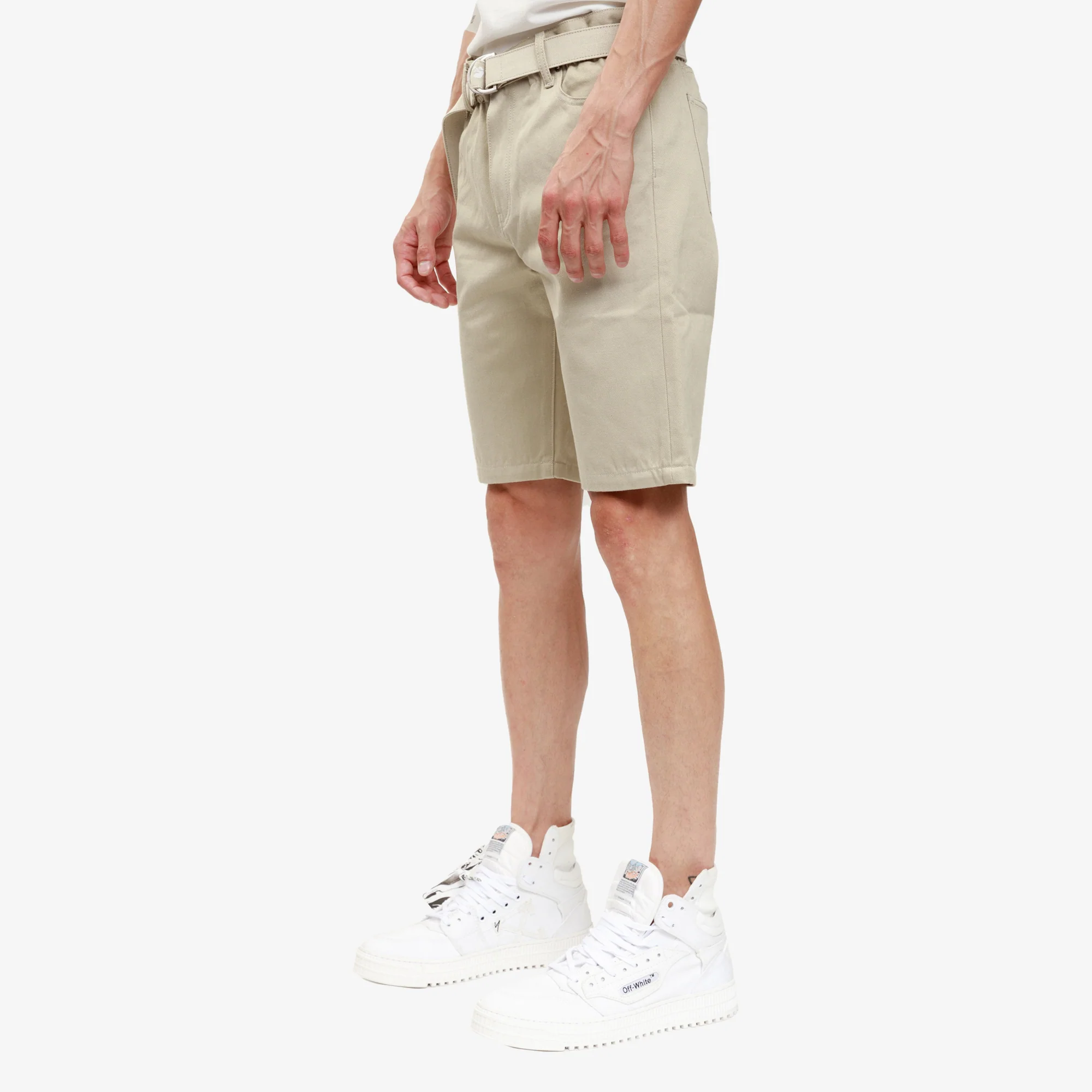 Belt Slim Low Crotch Shorts - Image 3