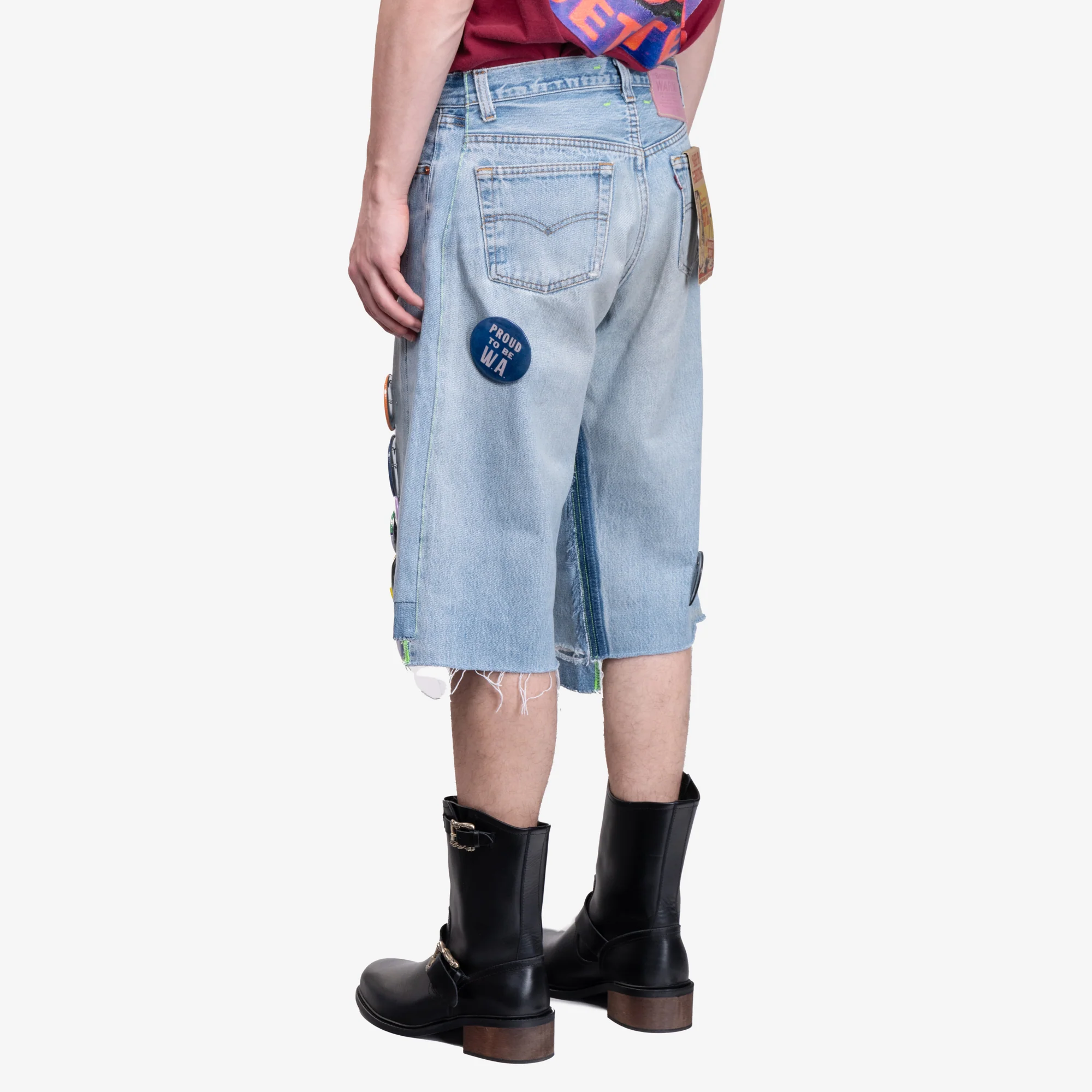Campaign Triple Wide Long Denim Shorts - Image 4