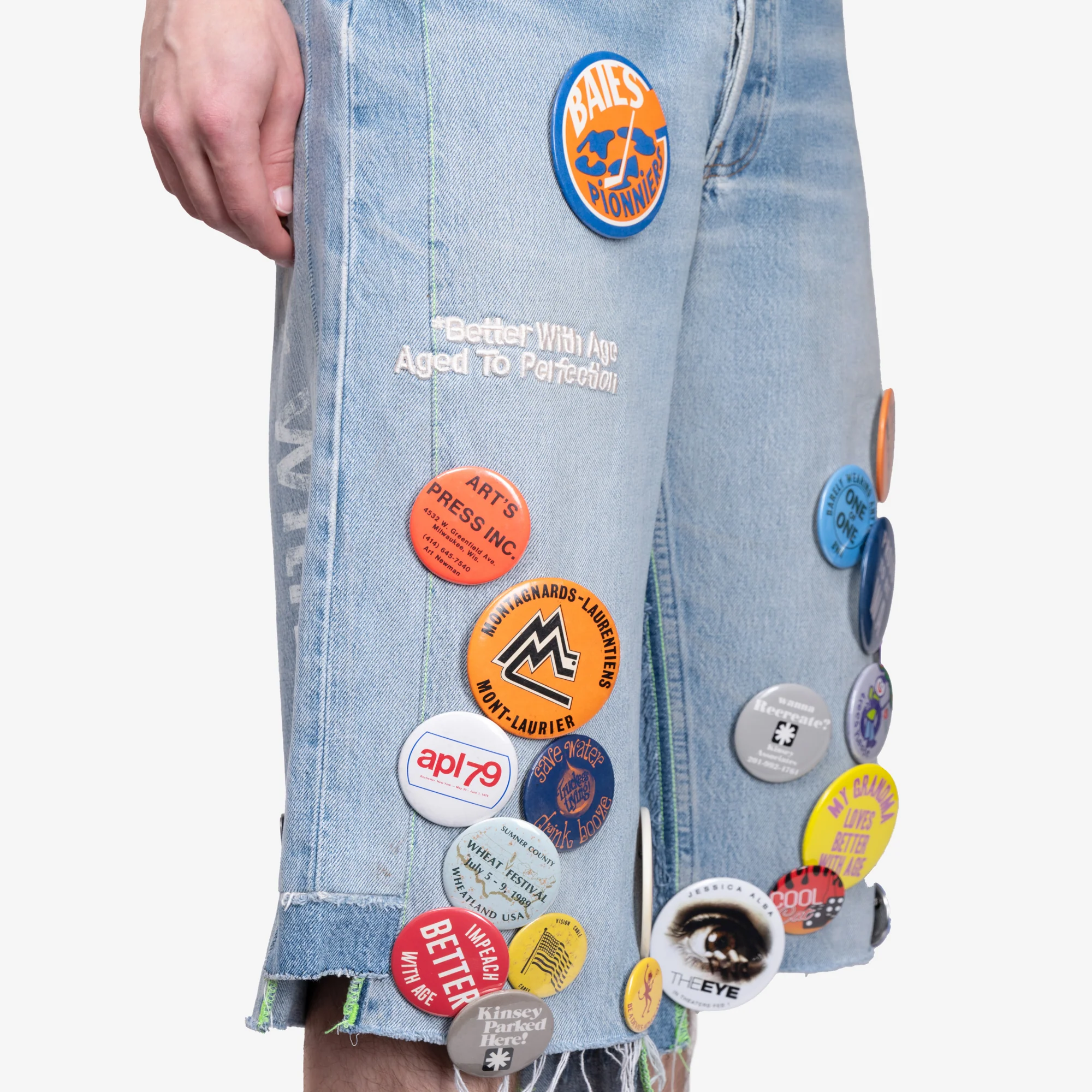 Campaign Triple Wide Long Denim Shorts - Image 5