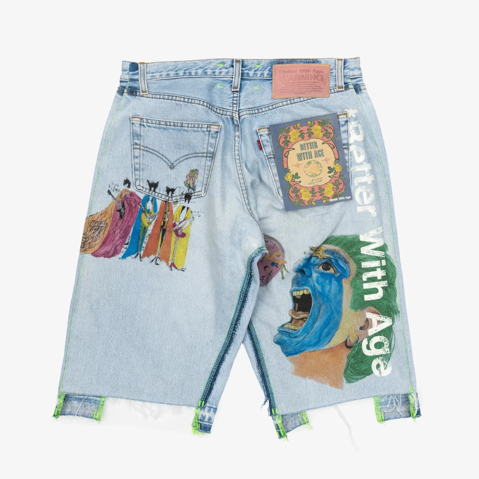 Harrison Triple-Wide Denim Shorts - Image 7