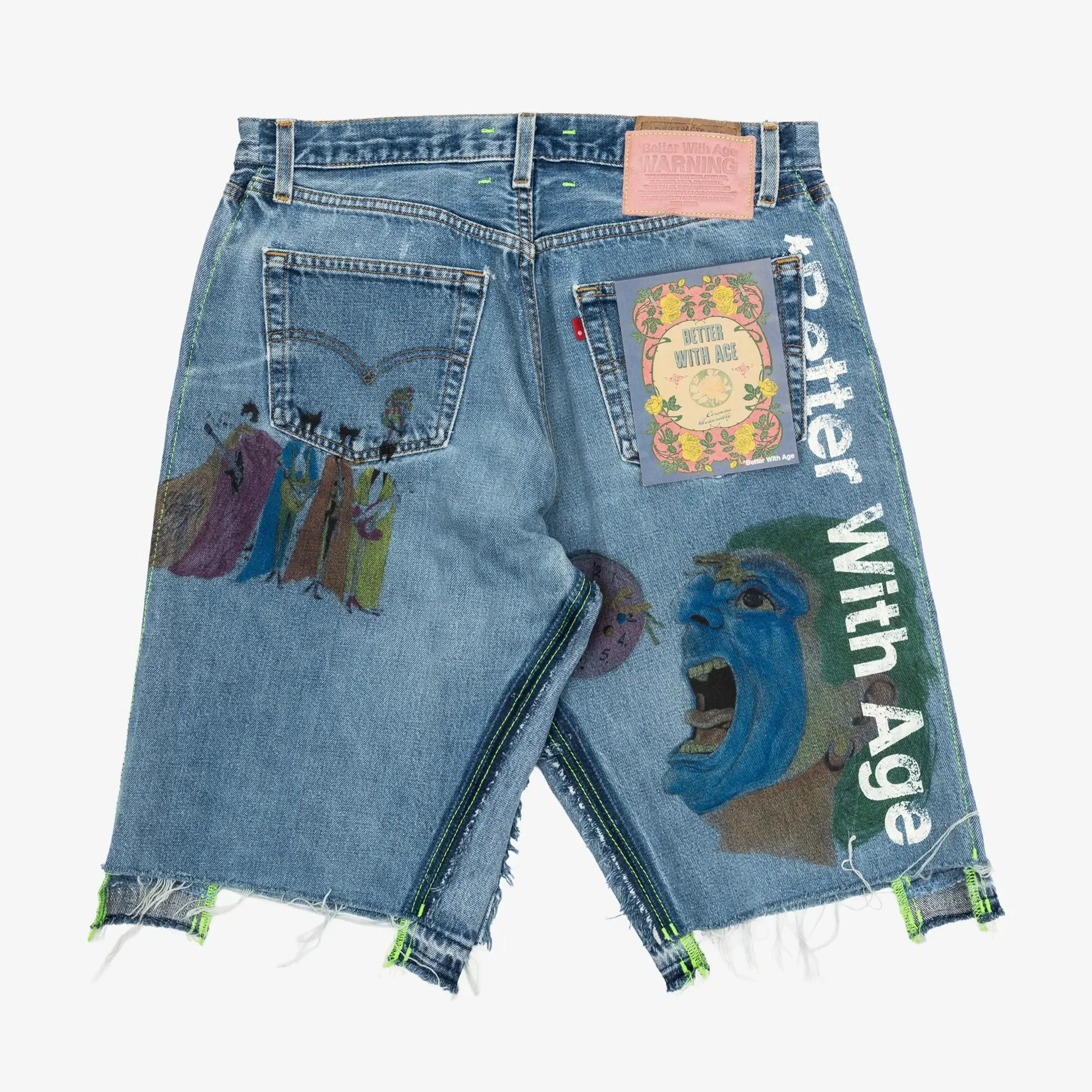 Harrison Triple-Wide Denim Shorts - Image 8