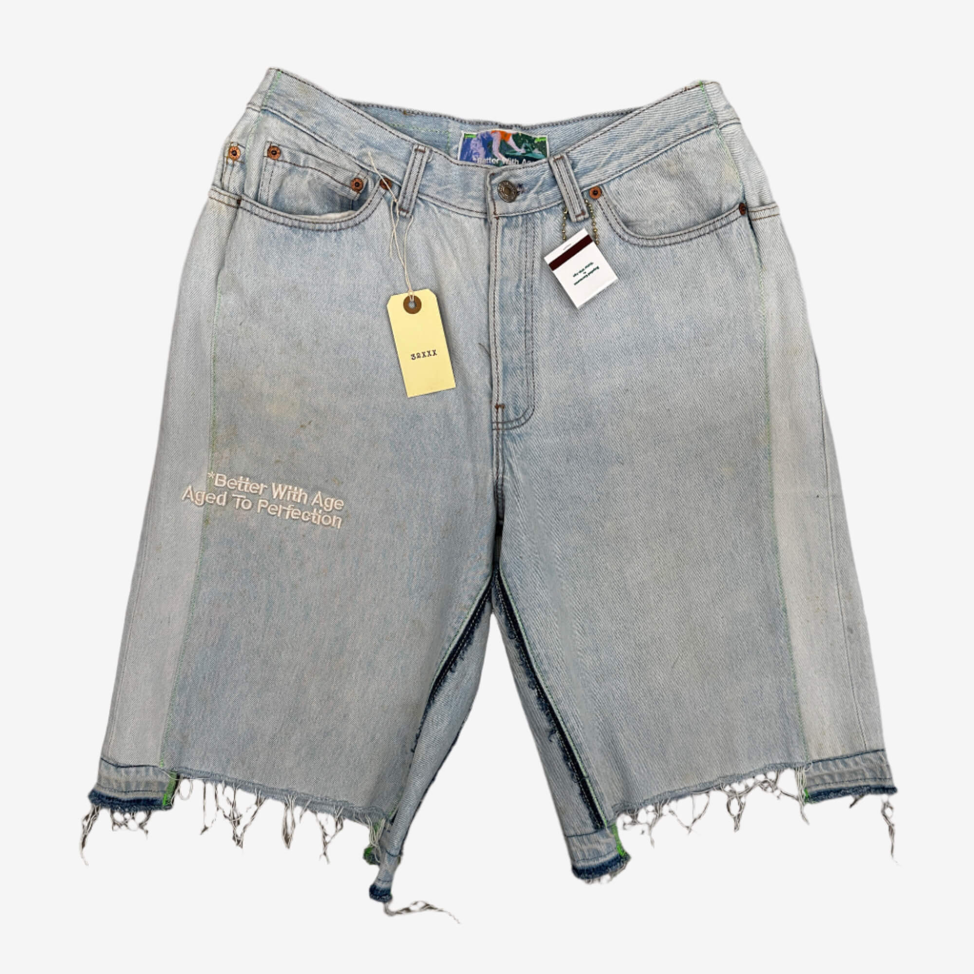 Monroe Triple Wide Denim Shorts - Image 10