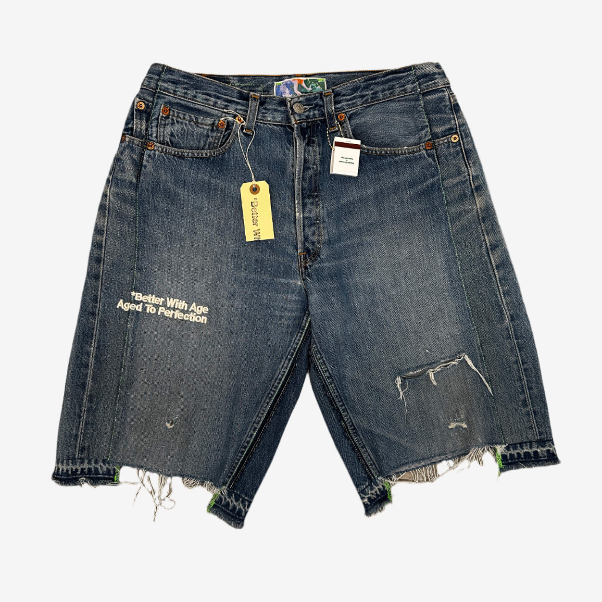 Monroe Triple Wide Denim Shorts - Image 2