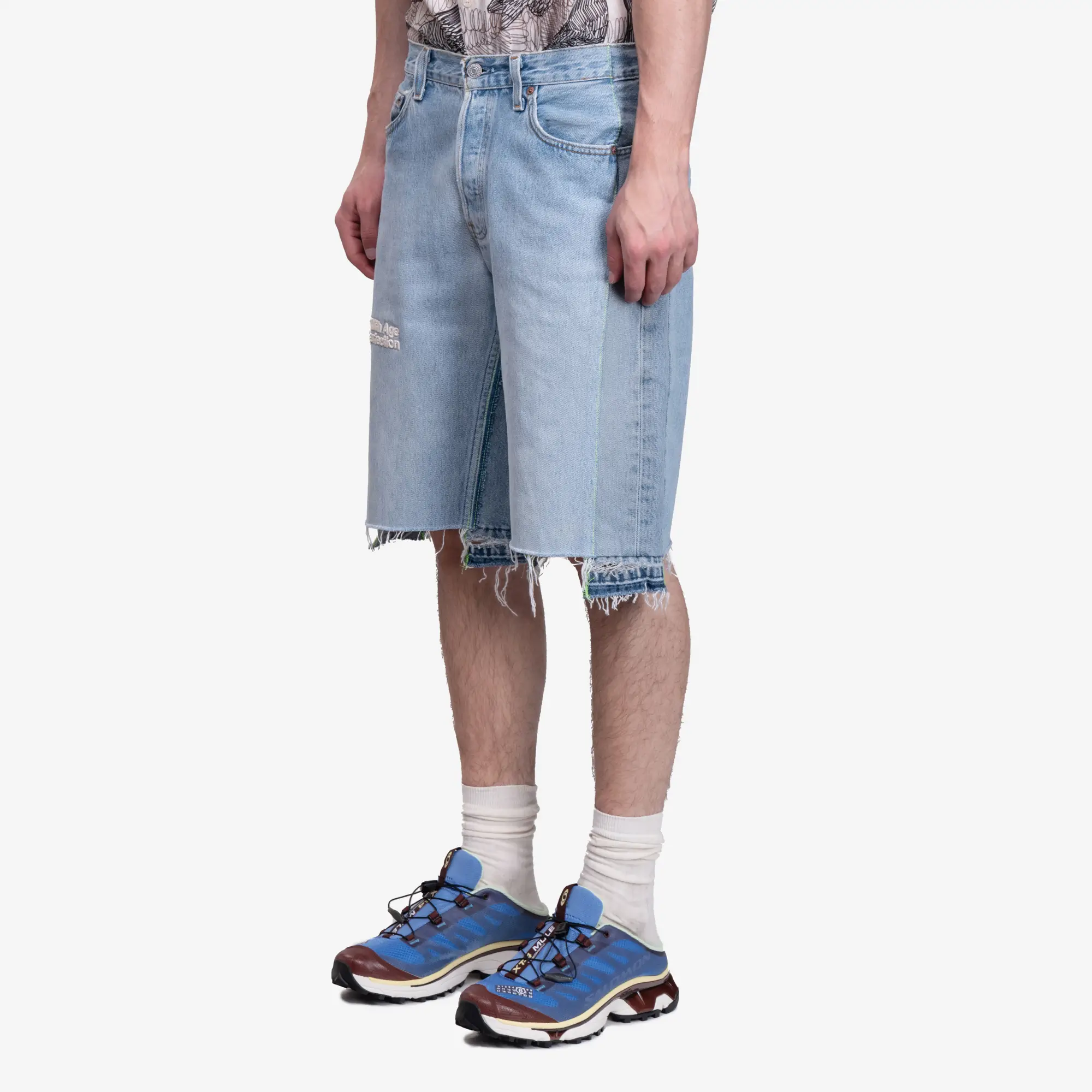Monroe Triple Wide Denim Shorts - Image 3