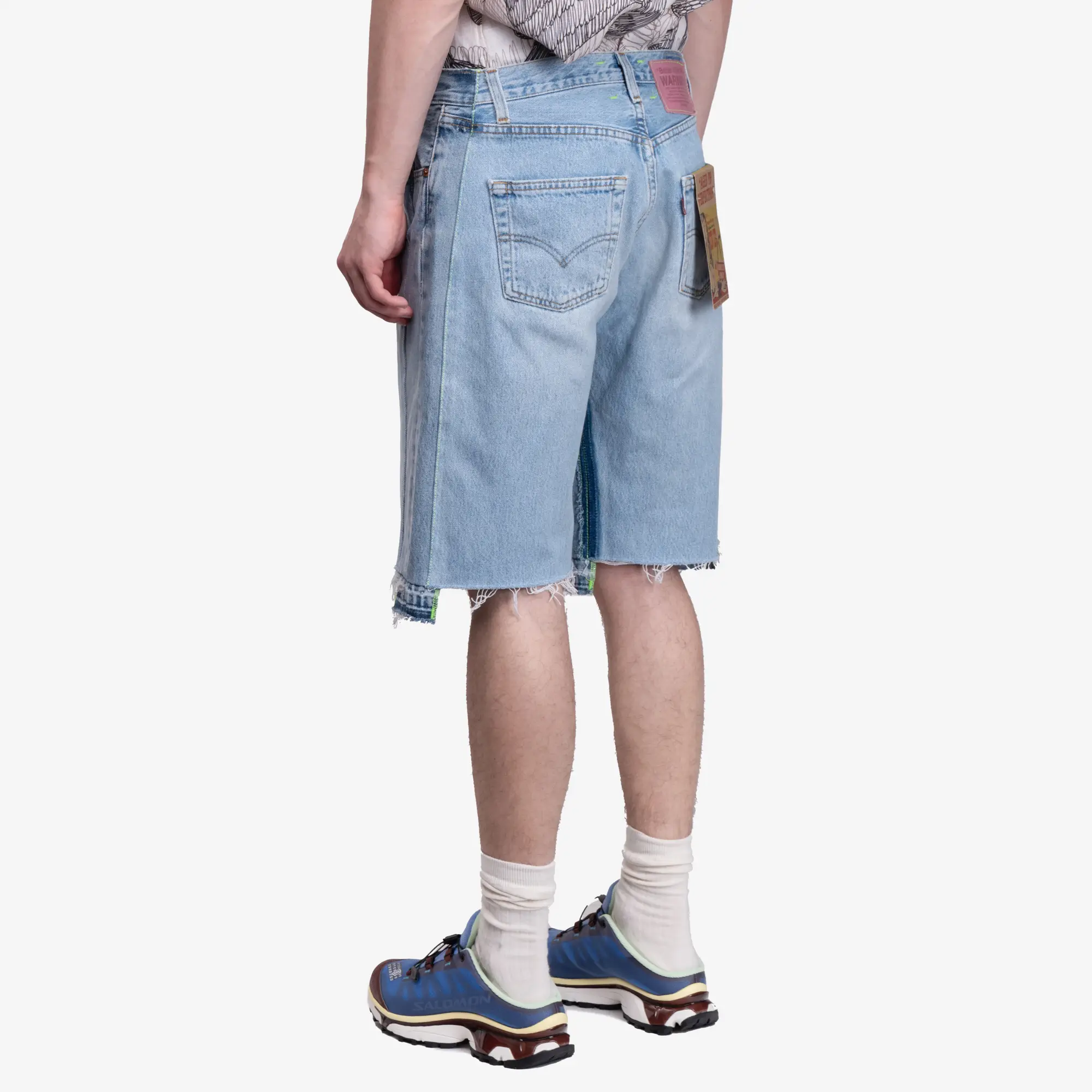 Monroe Triple Wide Denim Shorts - Image 4