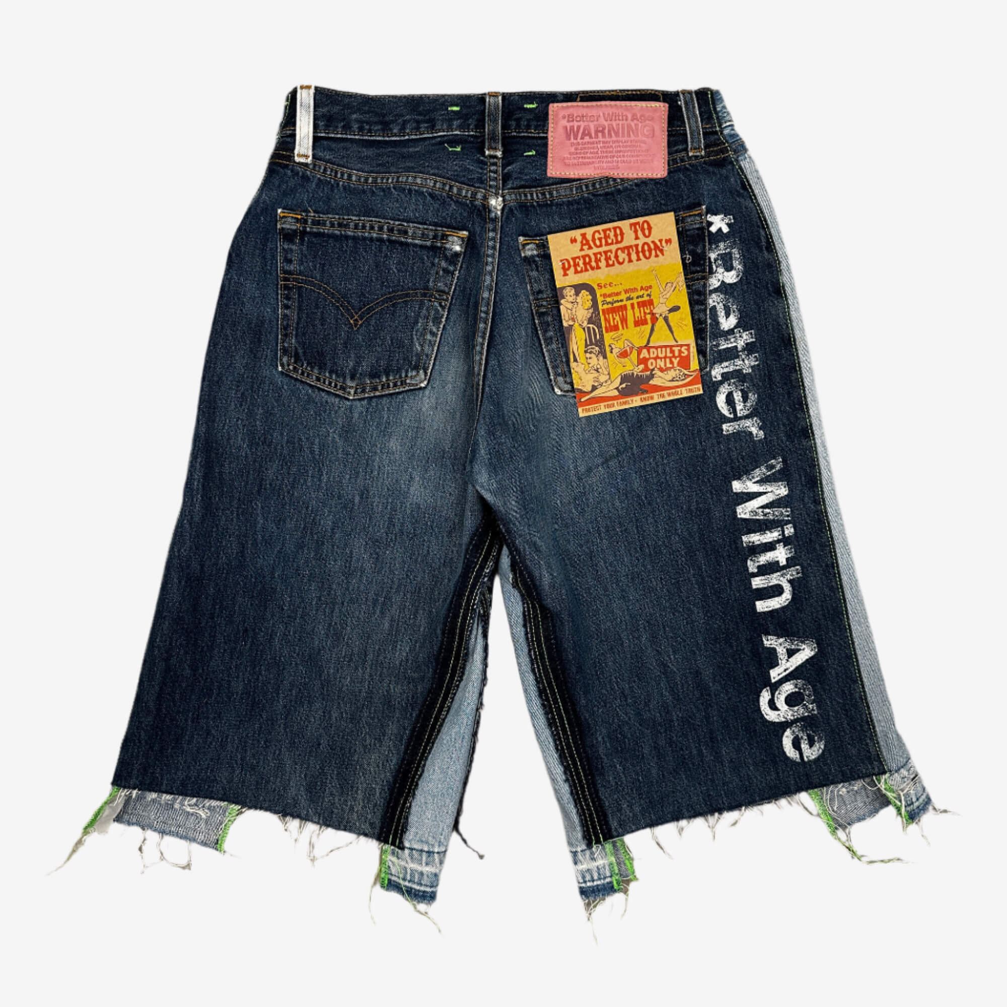 Monroe Triple Wide Denim Shorts - Image 6