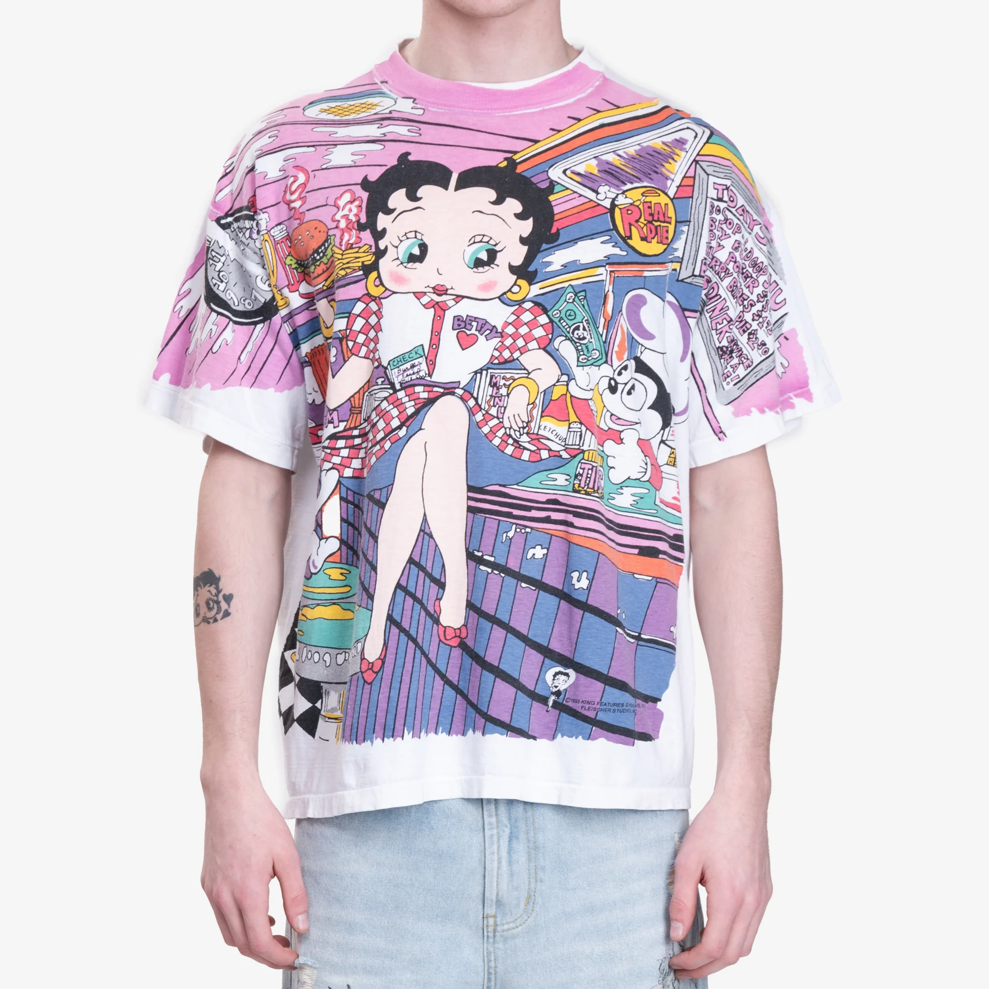 Betty Boop AOP Vintage T-Shirt - Image 4