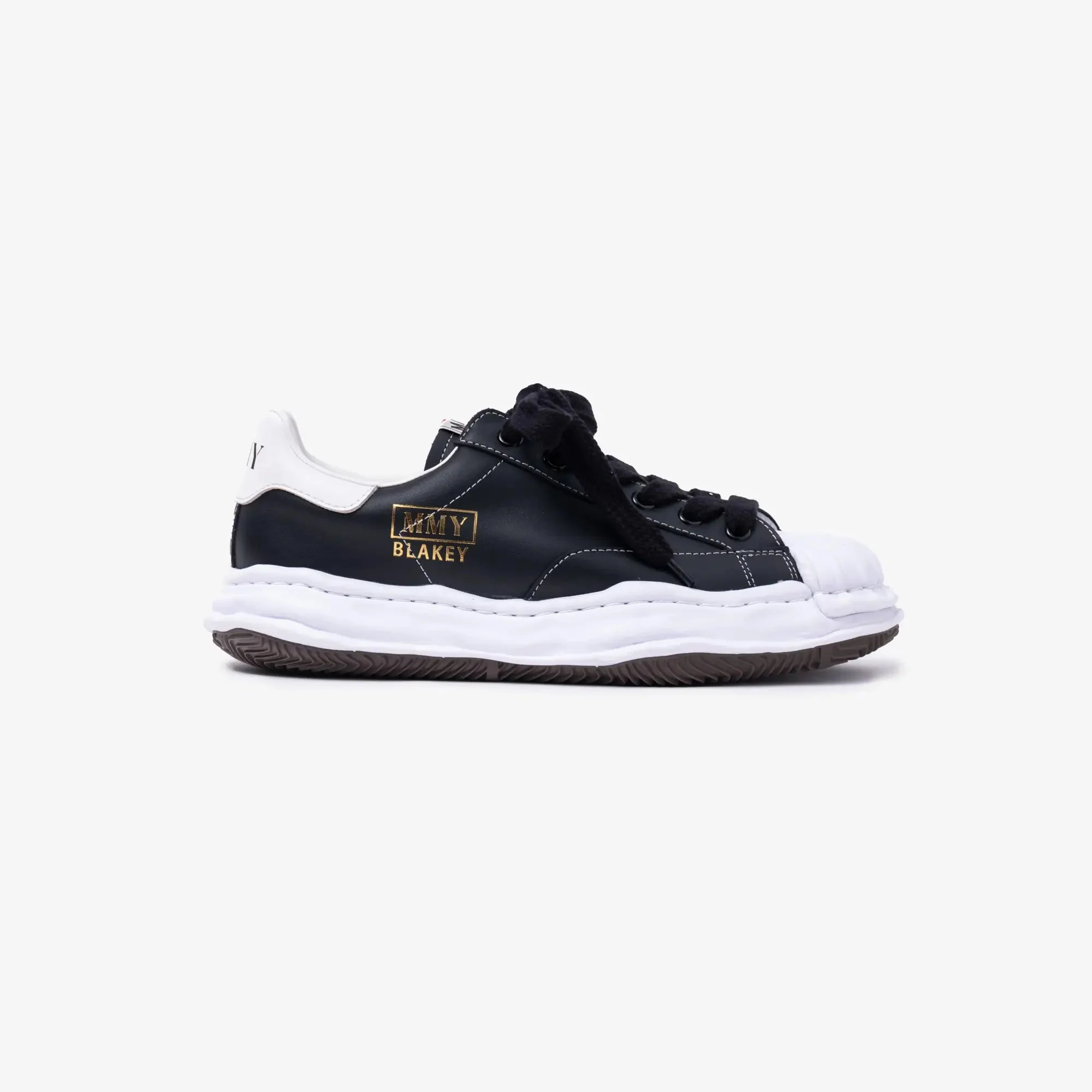 Blakey Leather Low-Top Black Sneakers - Image 3