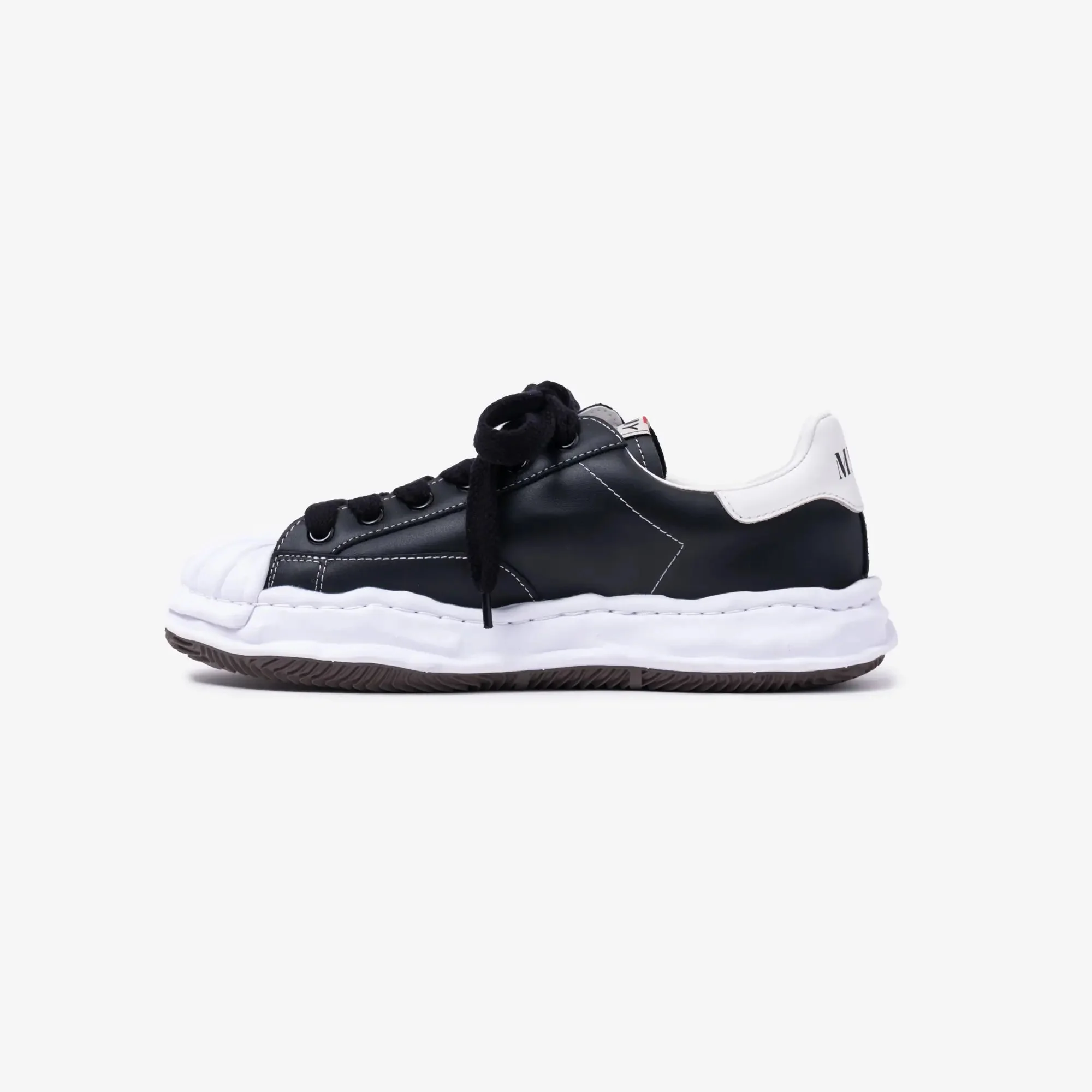 Blakey Leather Low-Top Black Sneakers - Image 4