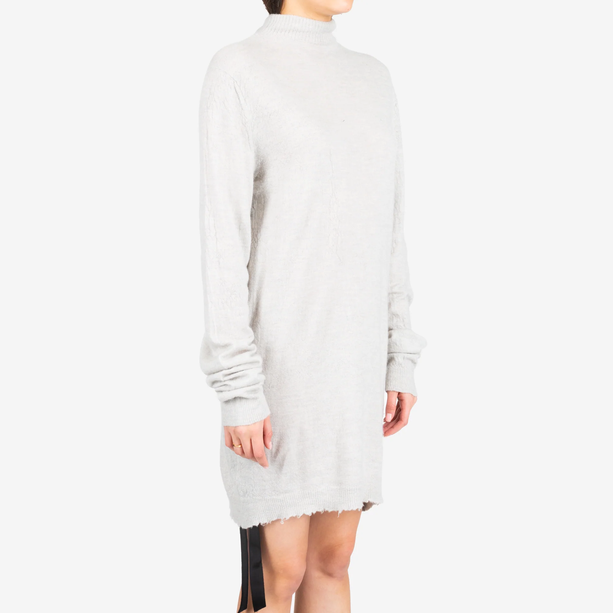 Womens Boiled Turtleneck Sweater Dress - Image 3