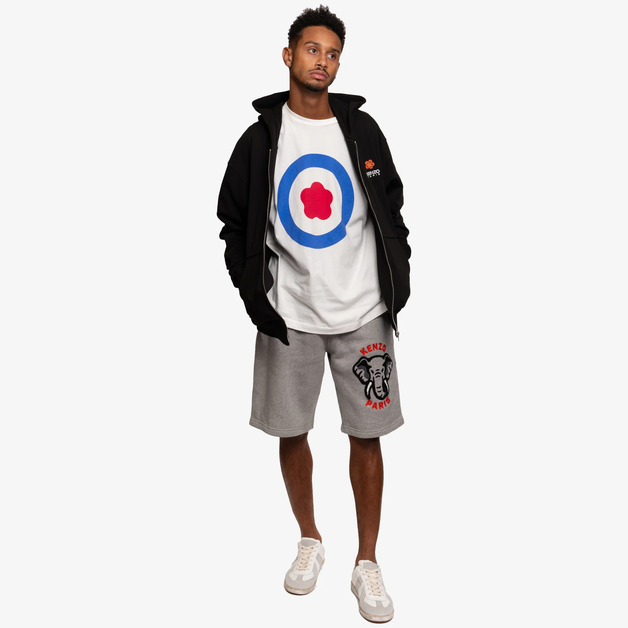 Boke Flower Crest Zip Hoody - Image 2