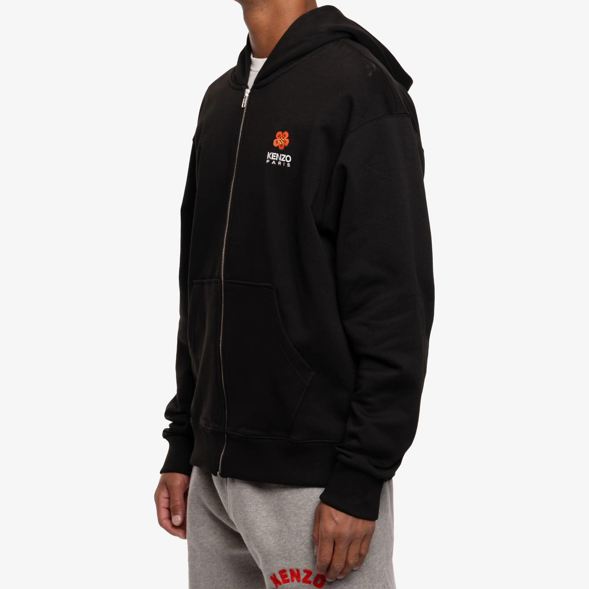 Boke Flower Crest Zip Hoody - Image 3