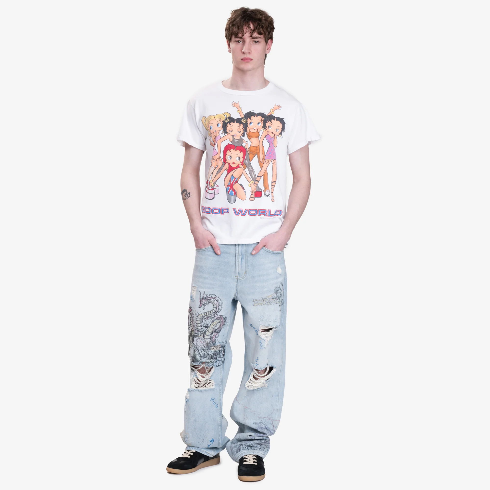 Boop World Vintage T-Shirt - Image 2