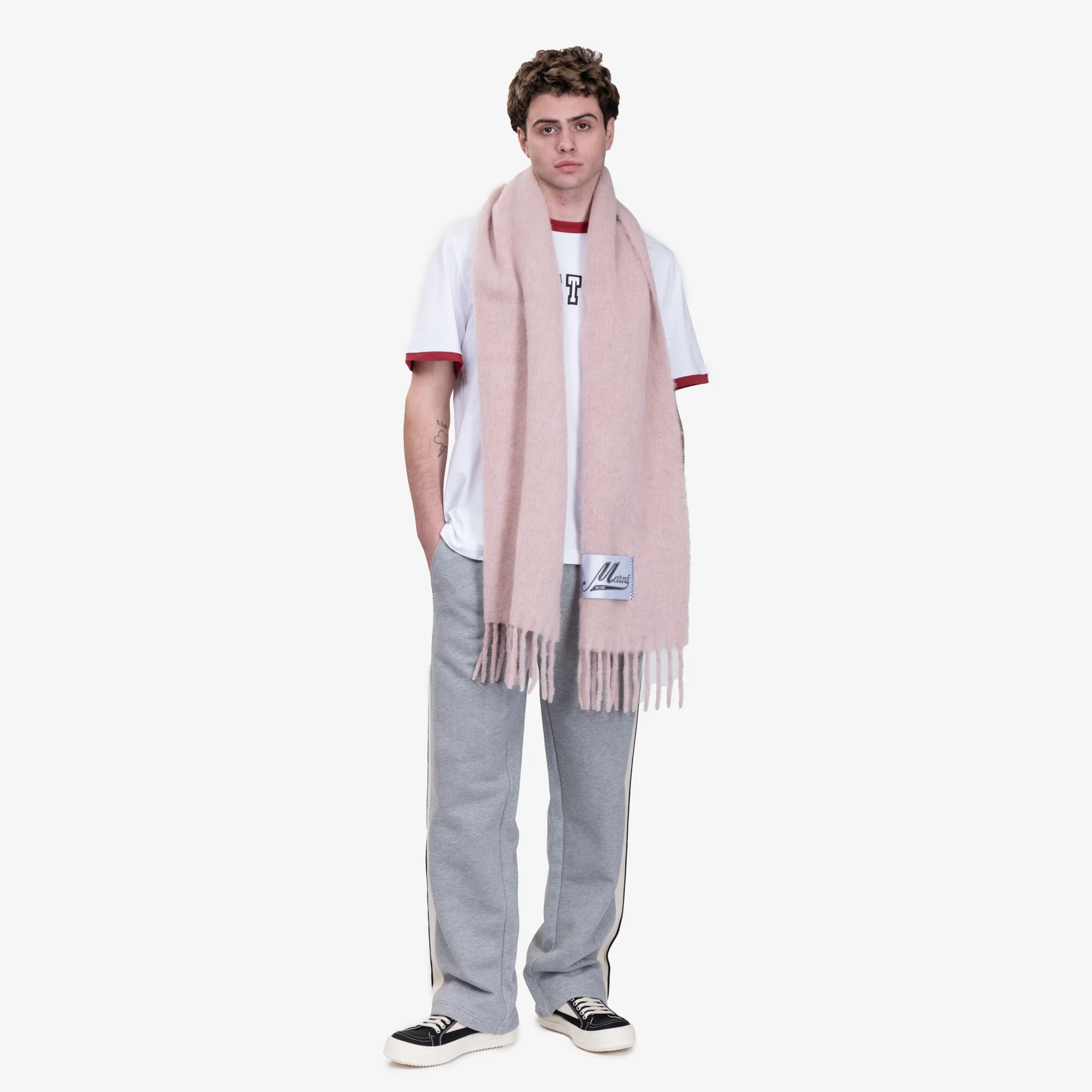 Brushed Alpaca Magnolia Scarf - Image 2