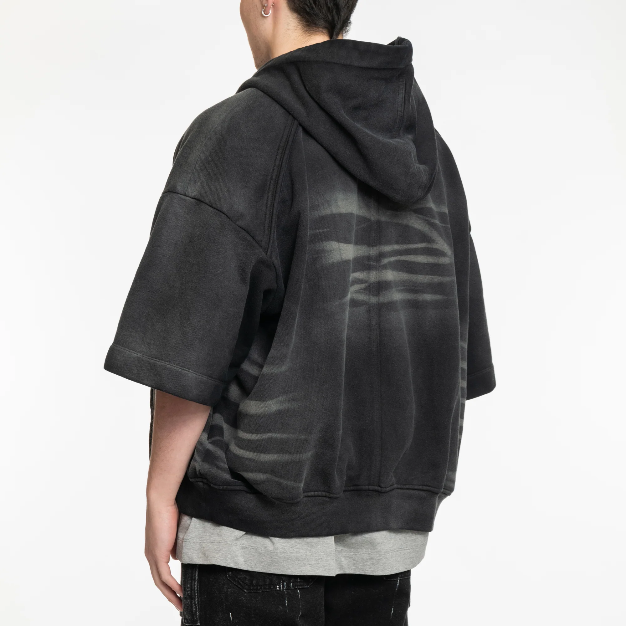 Brushed Embroidered SS Zip Hoody - Image 4