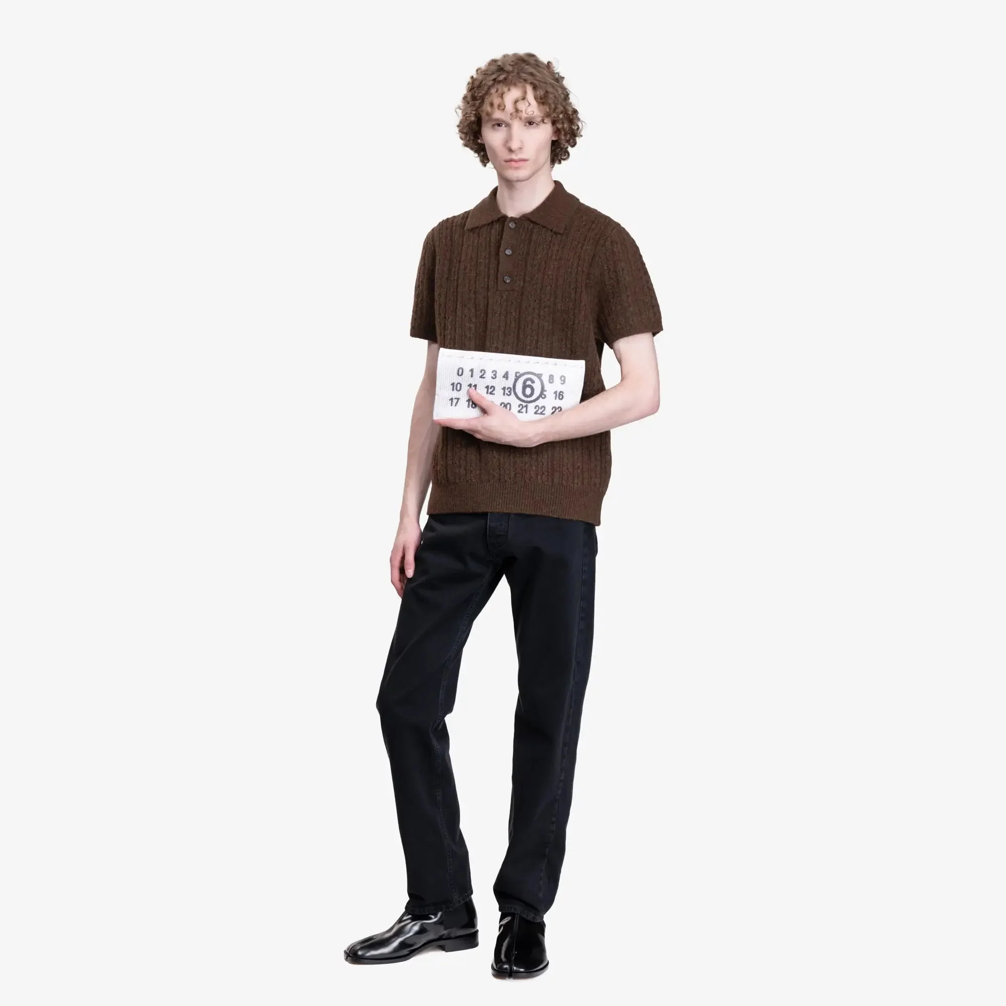 Cable Knit Polo - Image 2