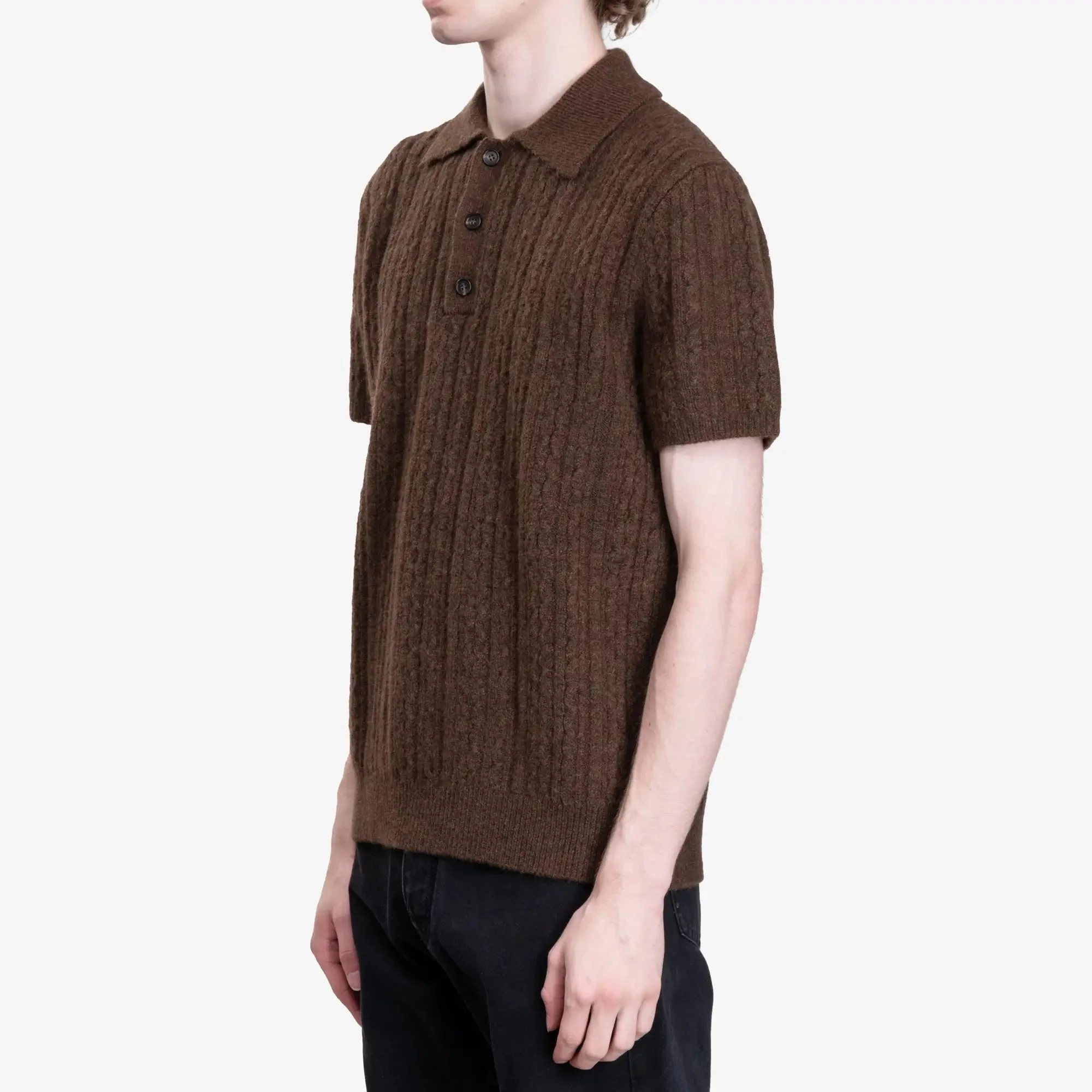 Cable Knit Polo - Image 3