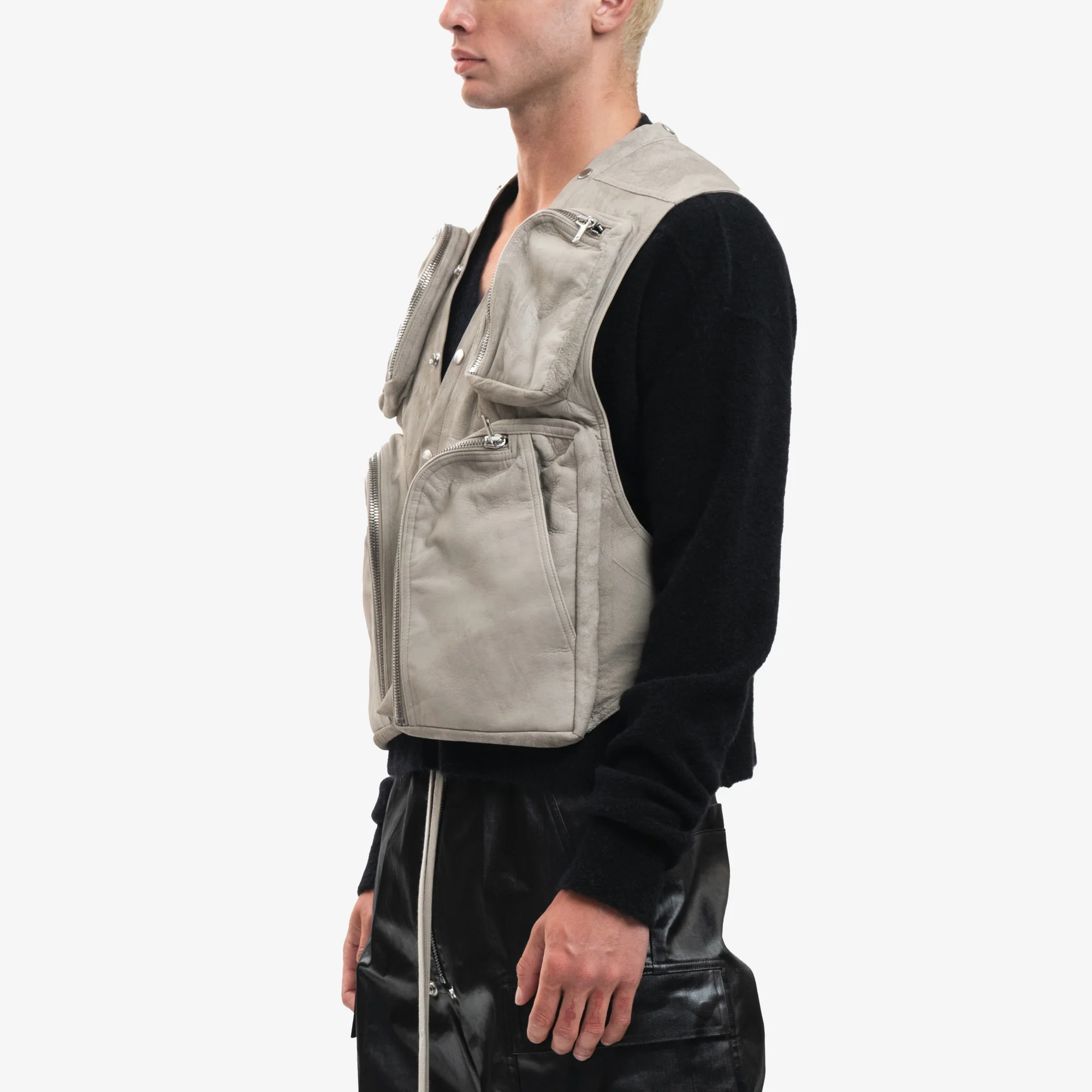Cargo Leather Vest - Image 3