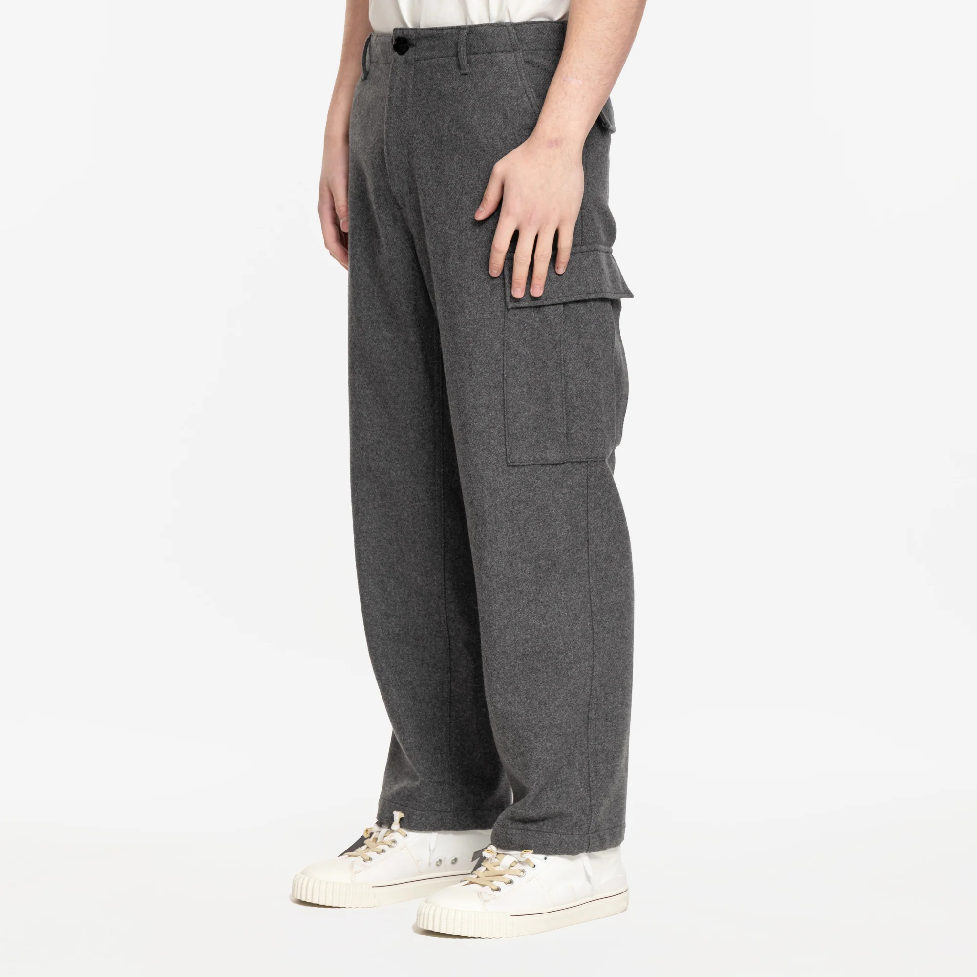 Cargo Workwear Wool Pants - Image 3