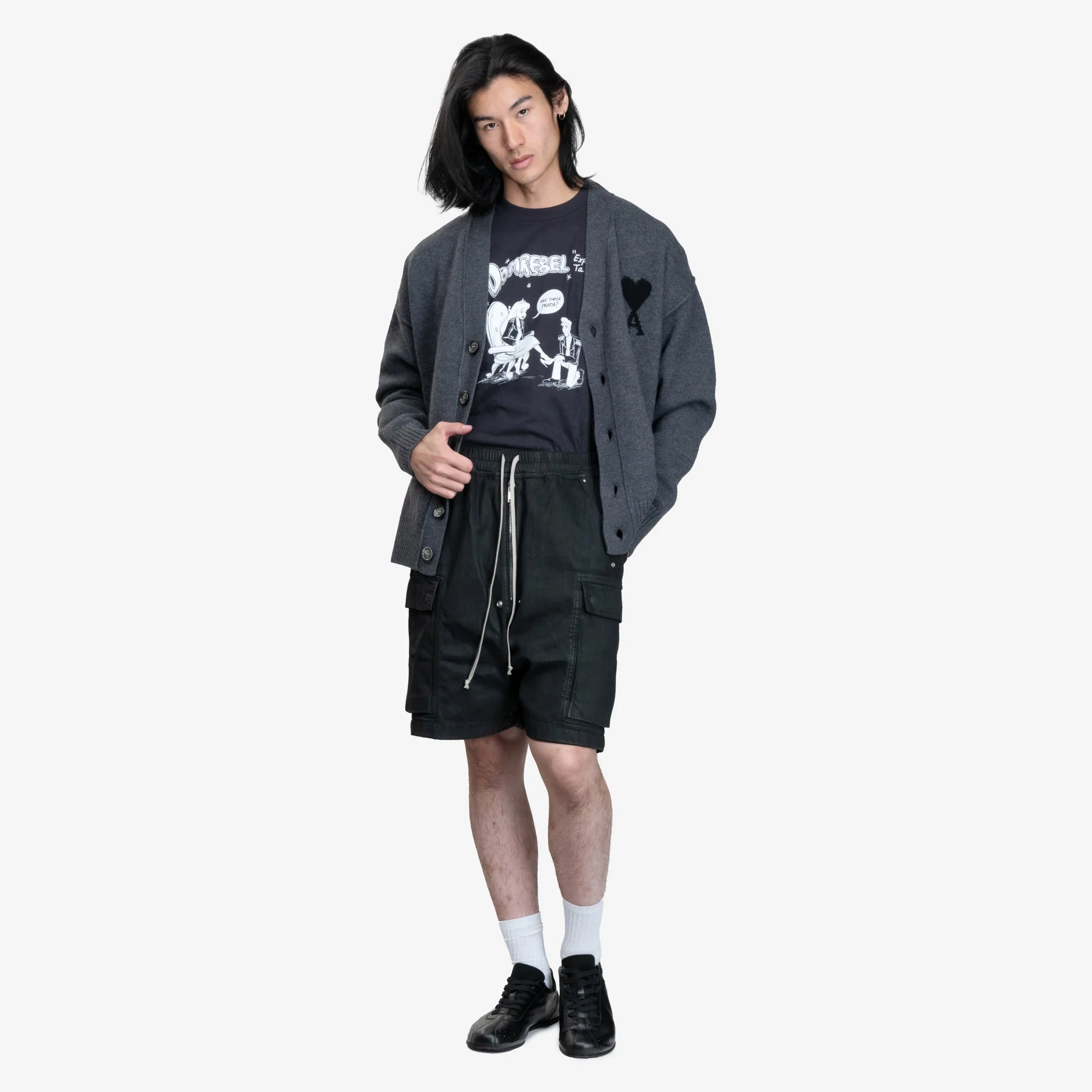Cargobela Black Wax Shorts - Image 2